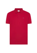 Polo con estampado paisley en algodón rojo