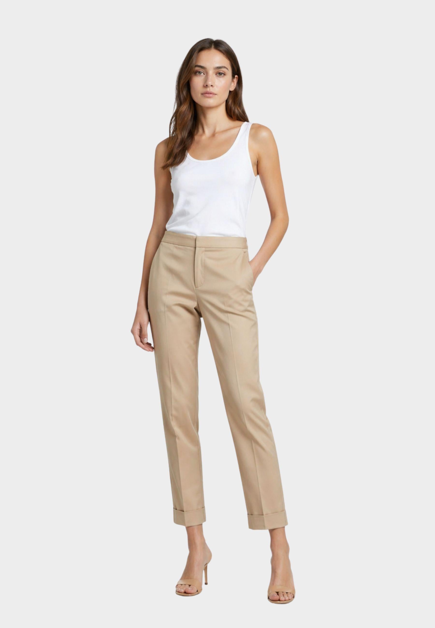 Pantalone a Sigaretta Twinset con Piega e Tasche America 