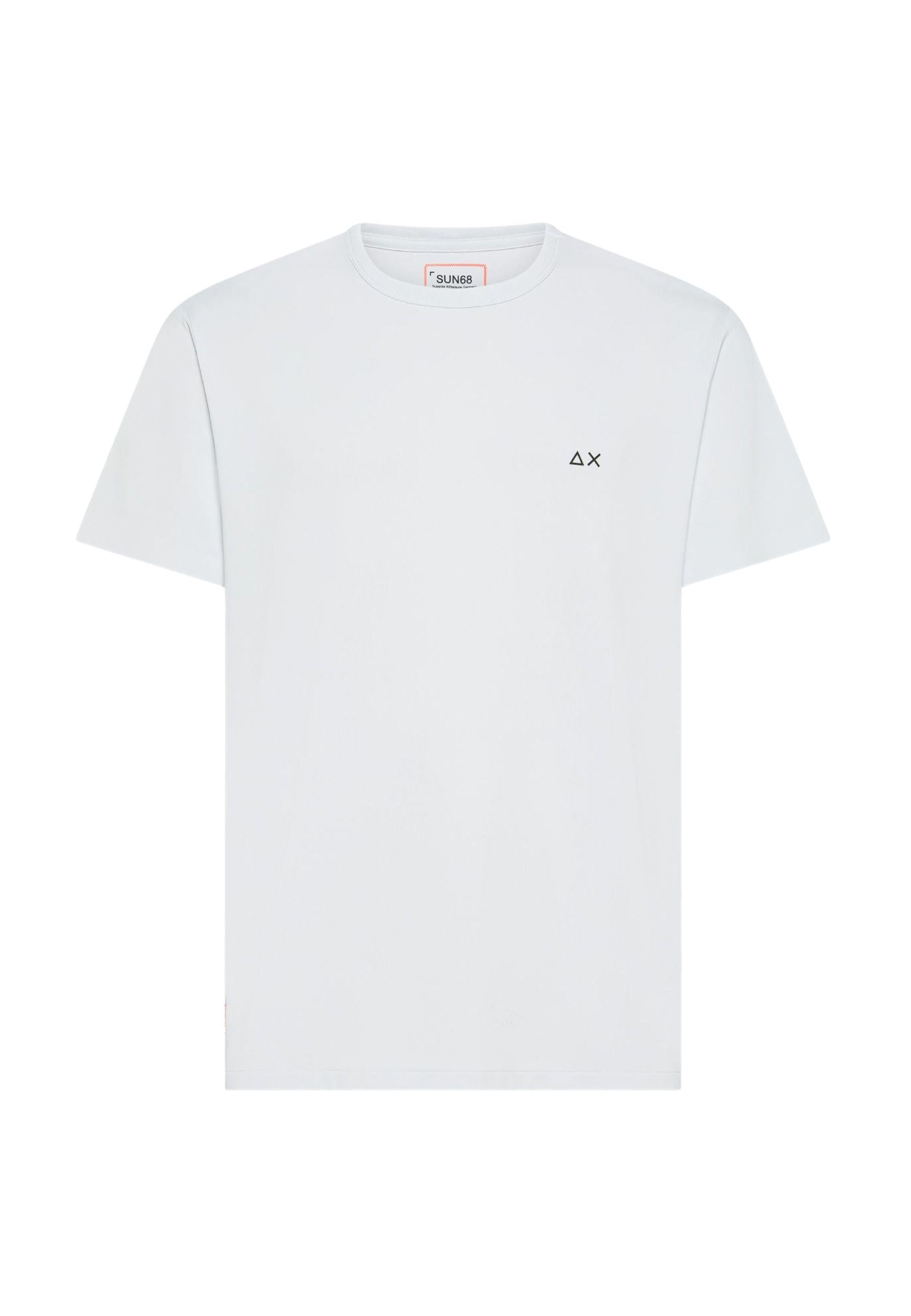 T-shirt in piquet stretch bianco 