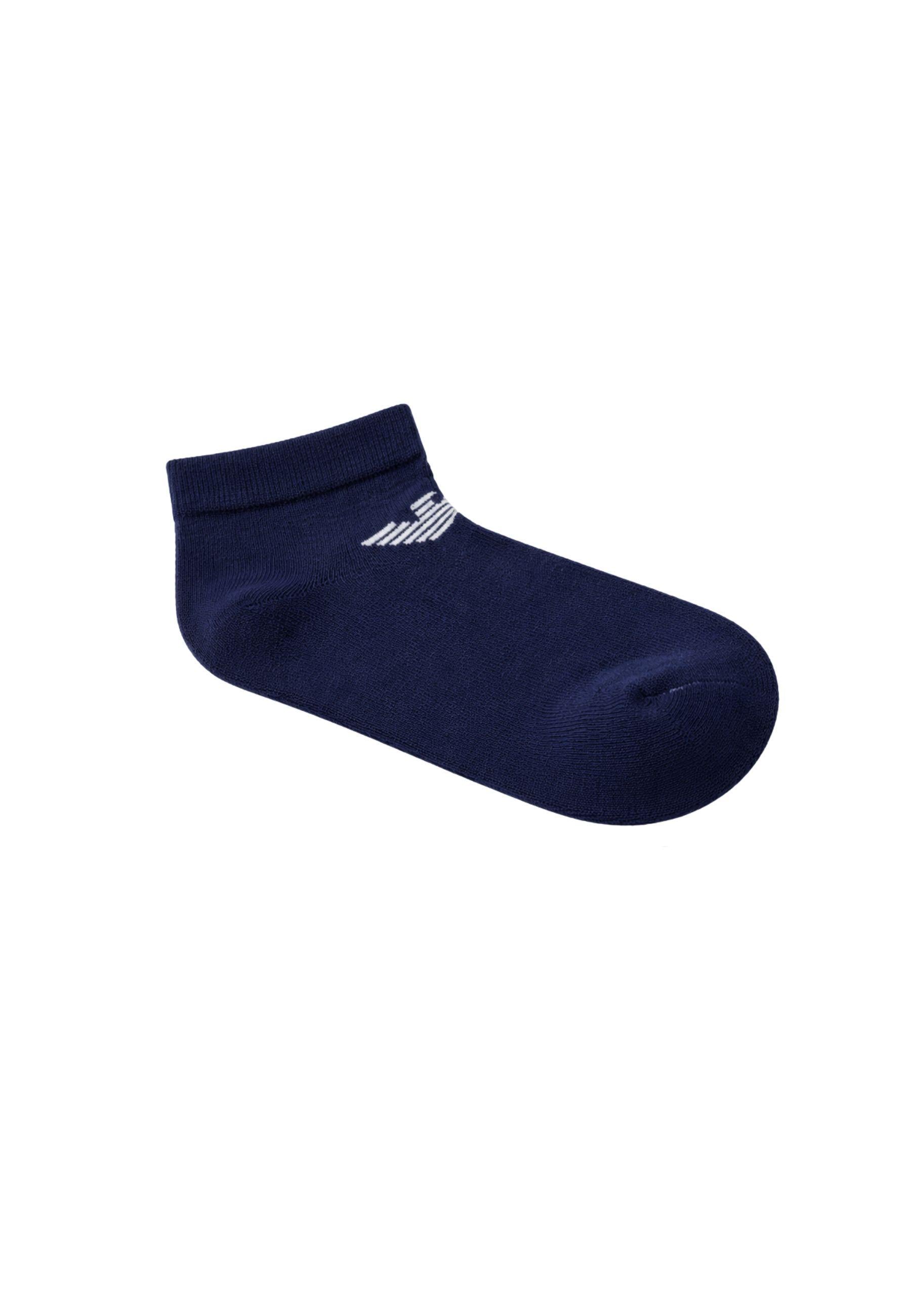 Calzini Pack 3 Paia in Cotone Stretch con Logo Jacquard - Made in Italy 