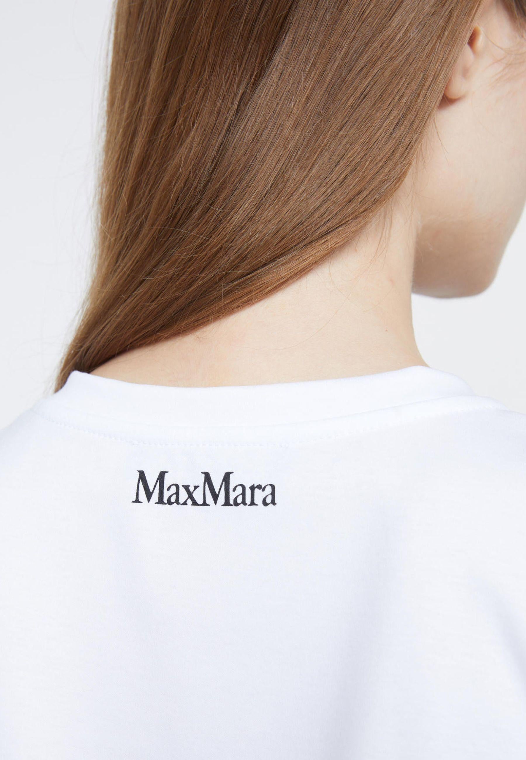 Max Mara Studio - T-shirt in puro cotone con stampa 