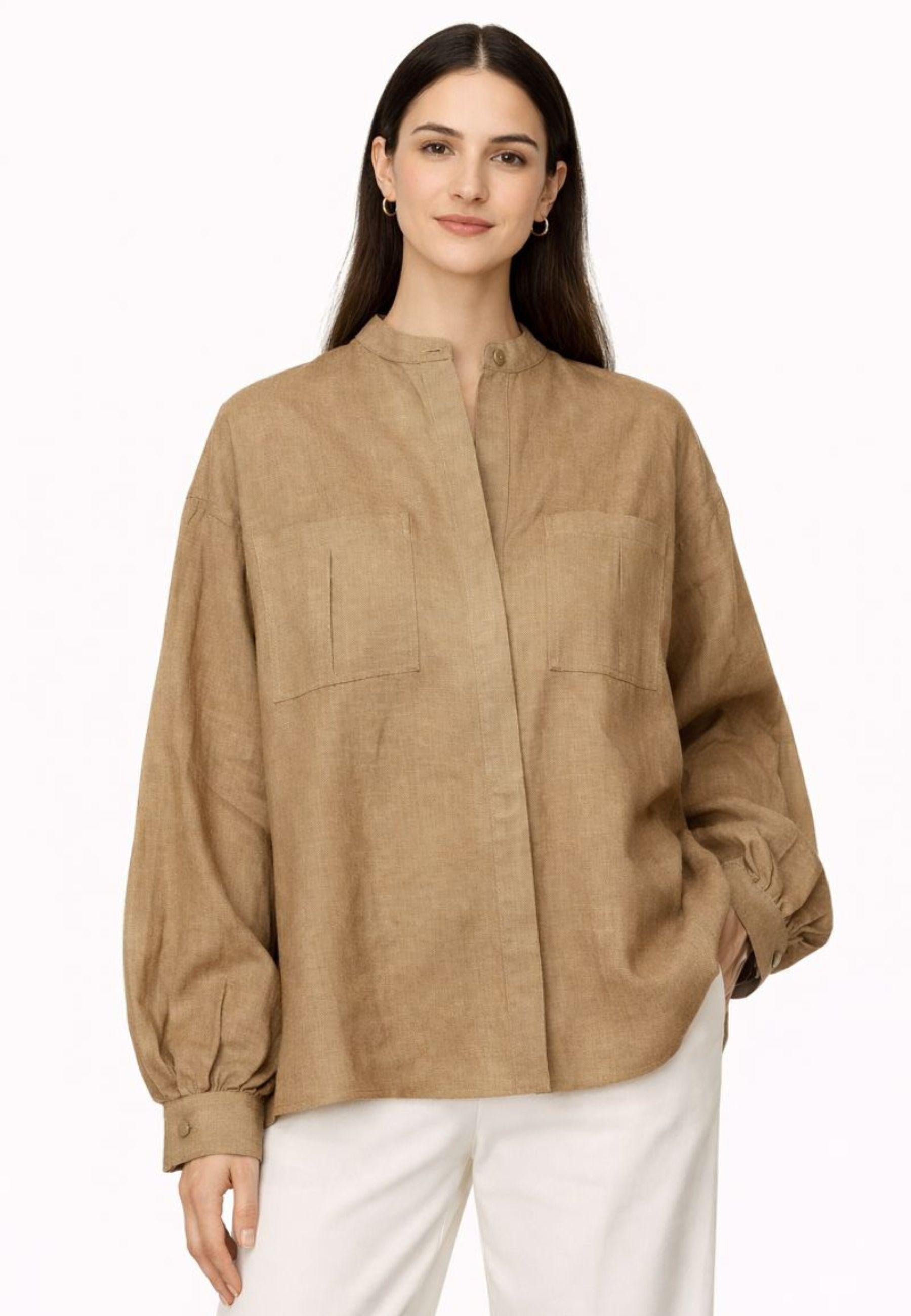 Camicia oversize in puro lino 