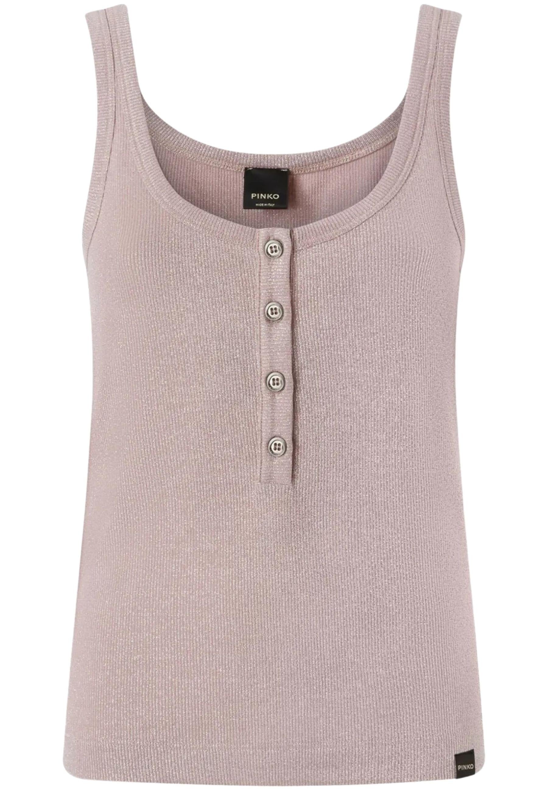 Chimera Tank Top effetto metallizzato 