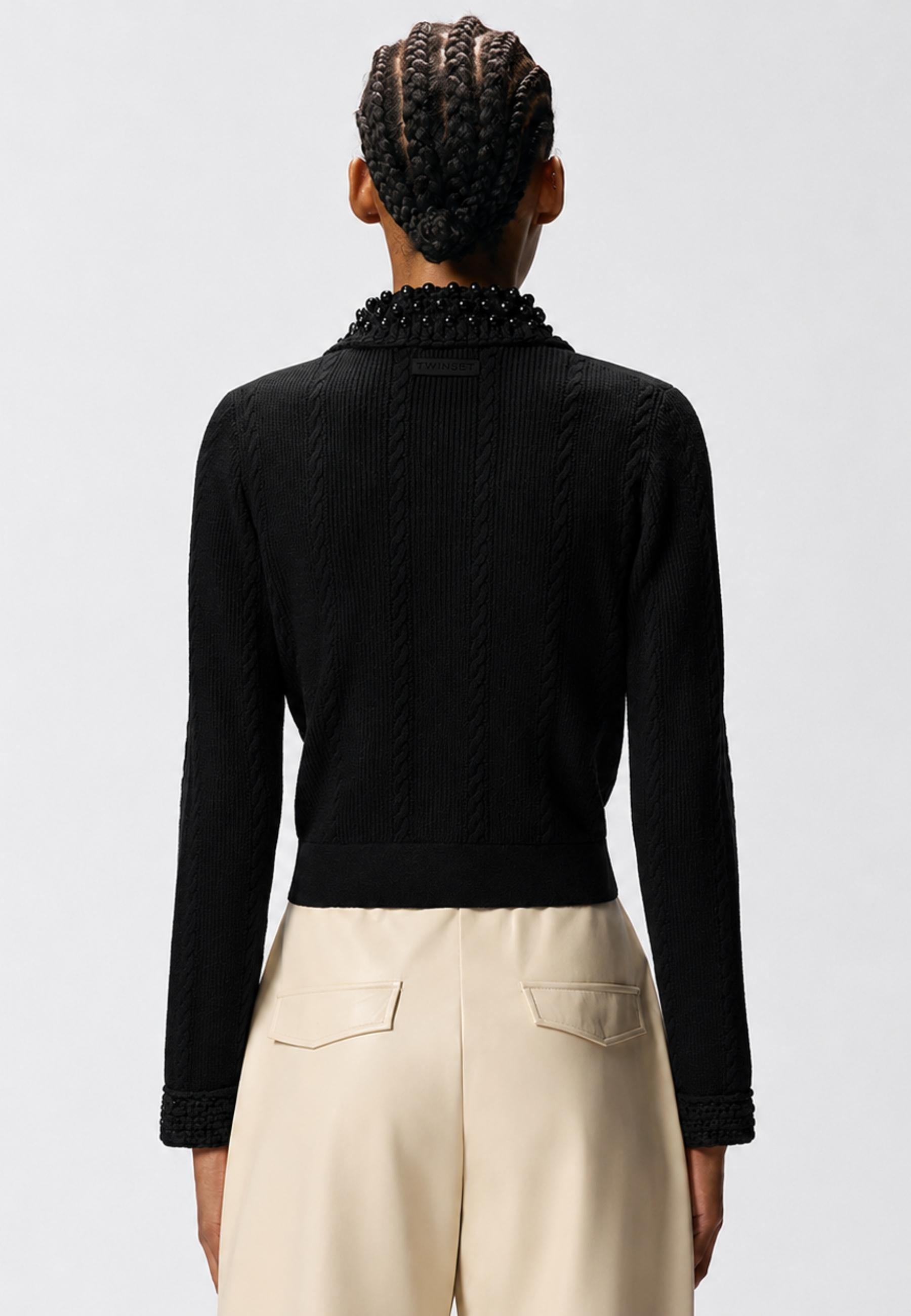 Cardigan Pinko Molise con Perle 