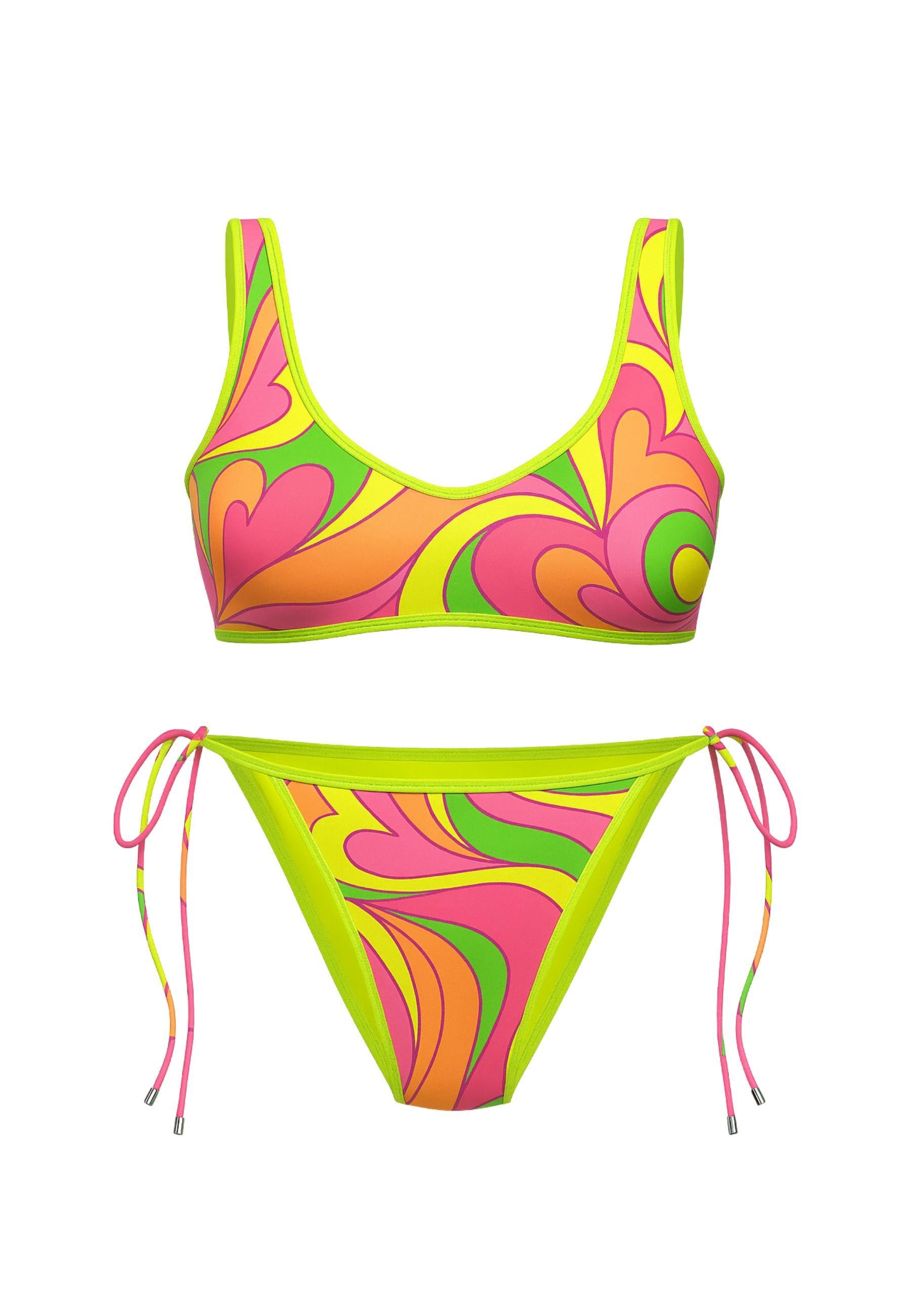 Bikini fascia con slip regolabile 