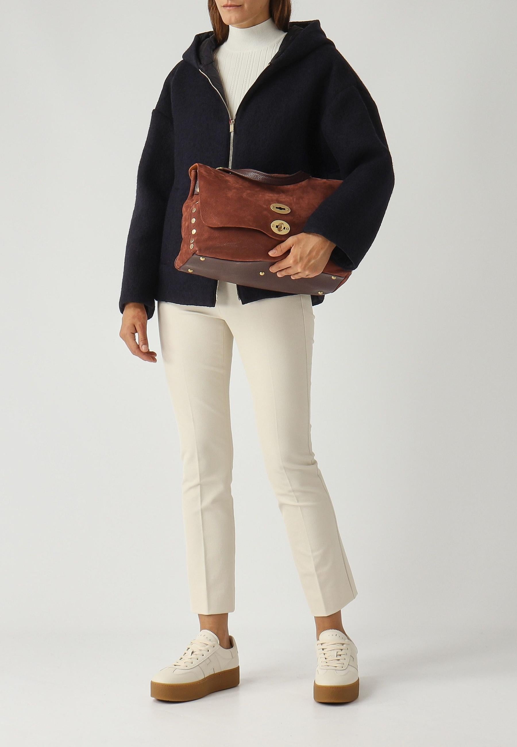 Max Mara Studio Giacca Fune in misto lana con cappuccio 
