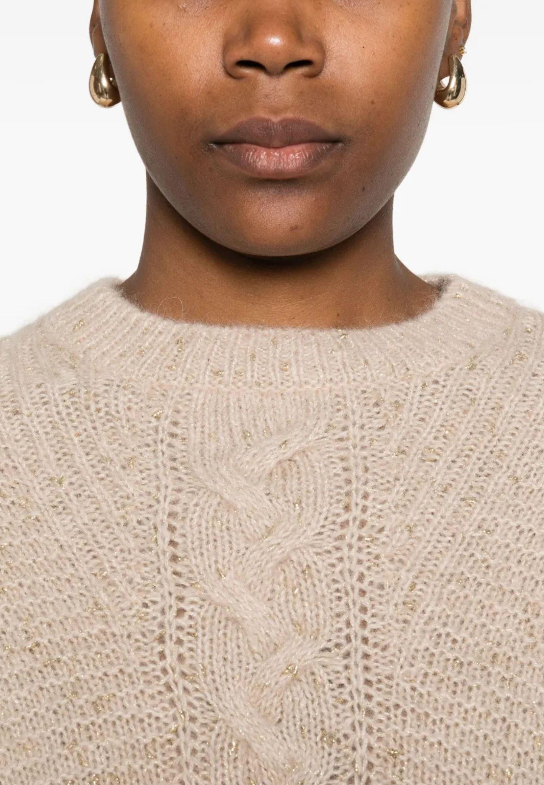 MAX MARA STUDIO - Maglia cropped in filato misto alpaca 