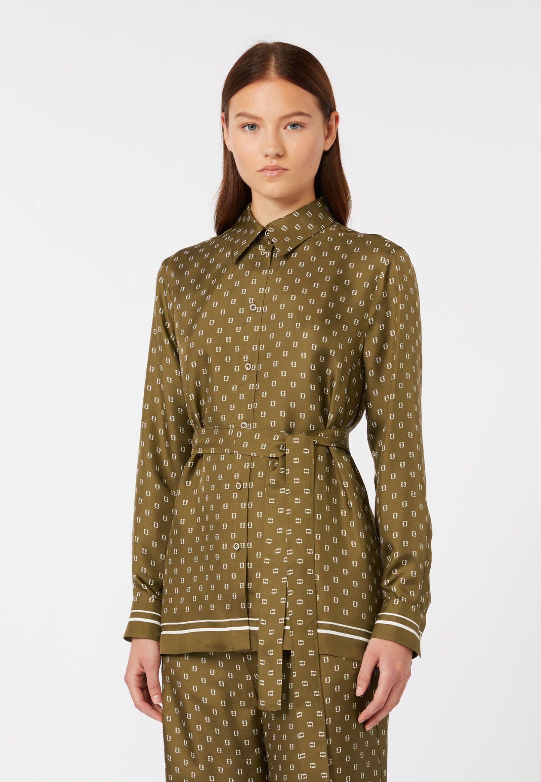 Max Mara Studio - Camicia in seta con stampa foulard 