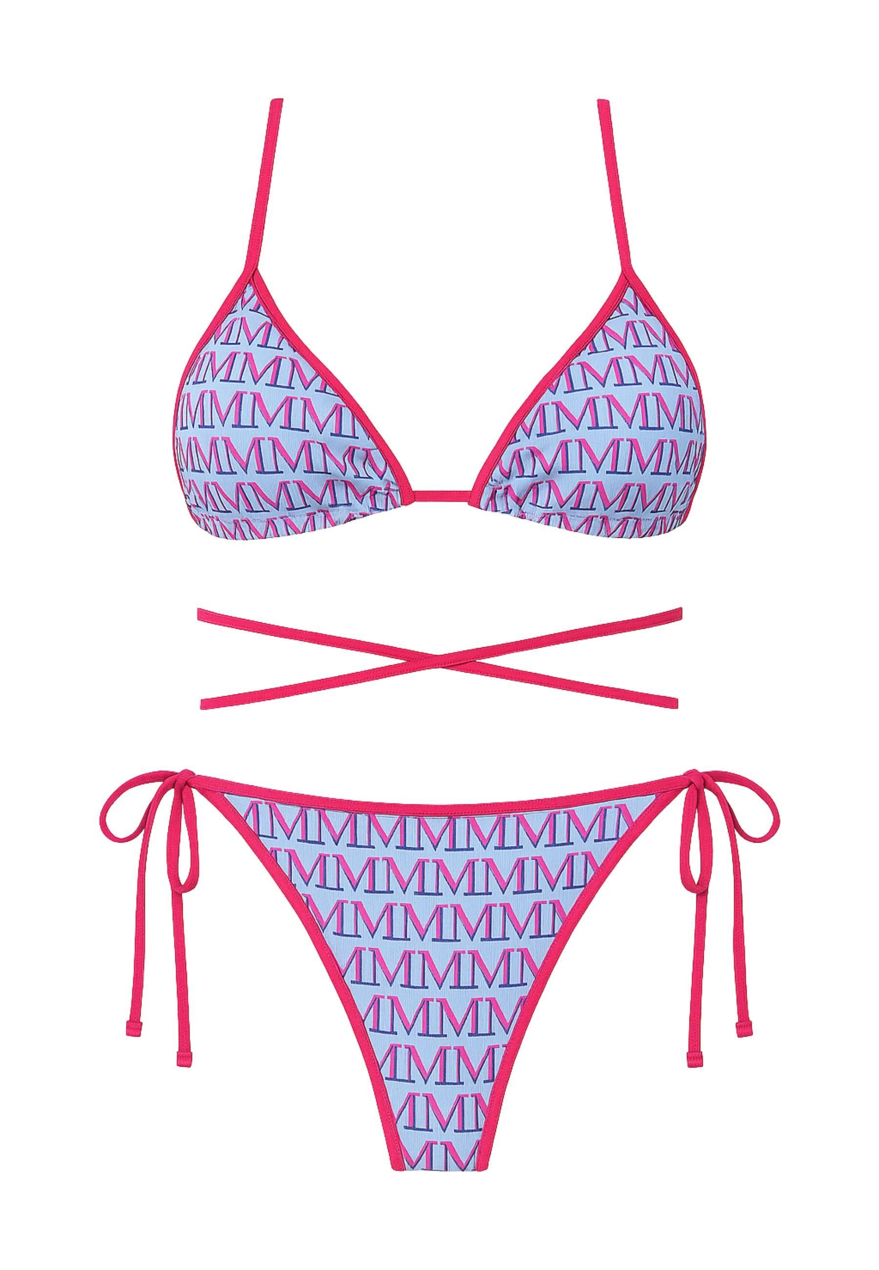 Bikini Triangolo Fantasia Monogram MM - Margherita Mazzei 