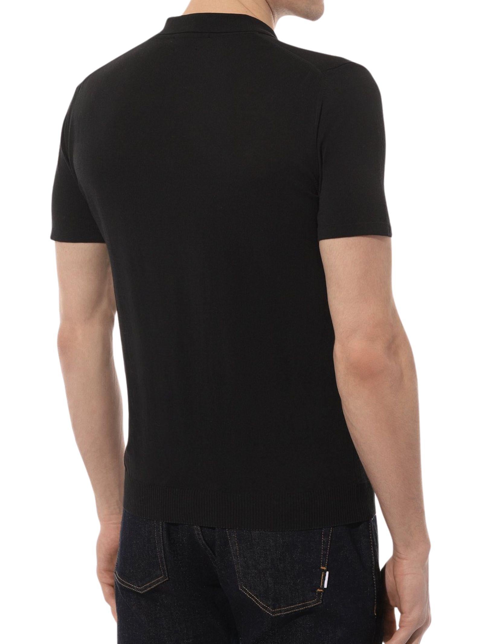 Polo Uomo in Crêpe di Cotone Dry Touch Made in Italy 