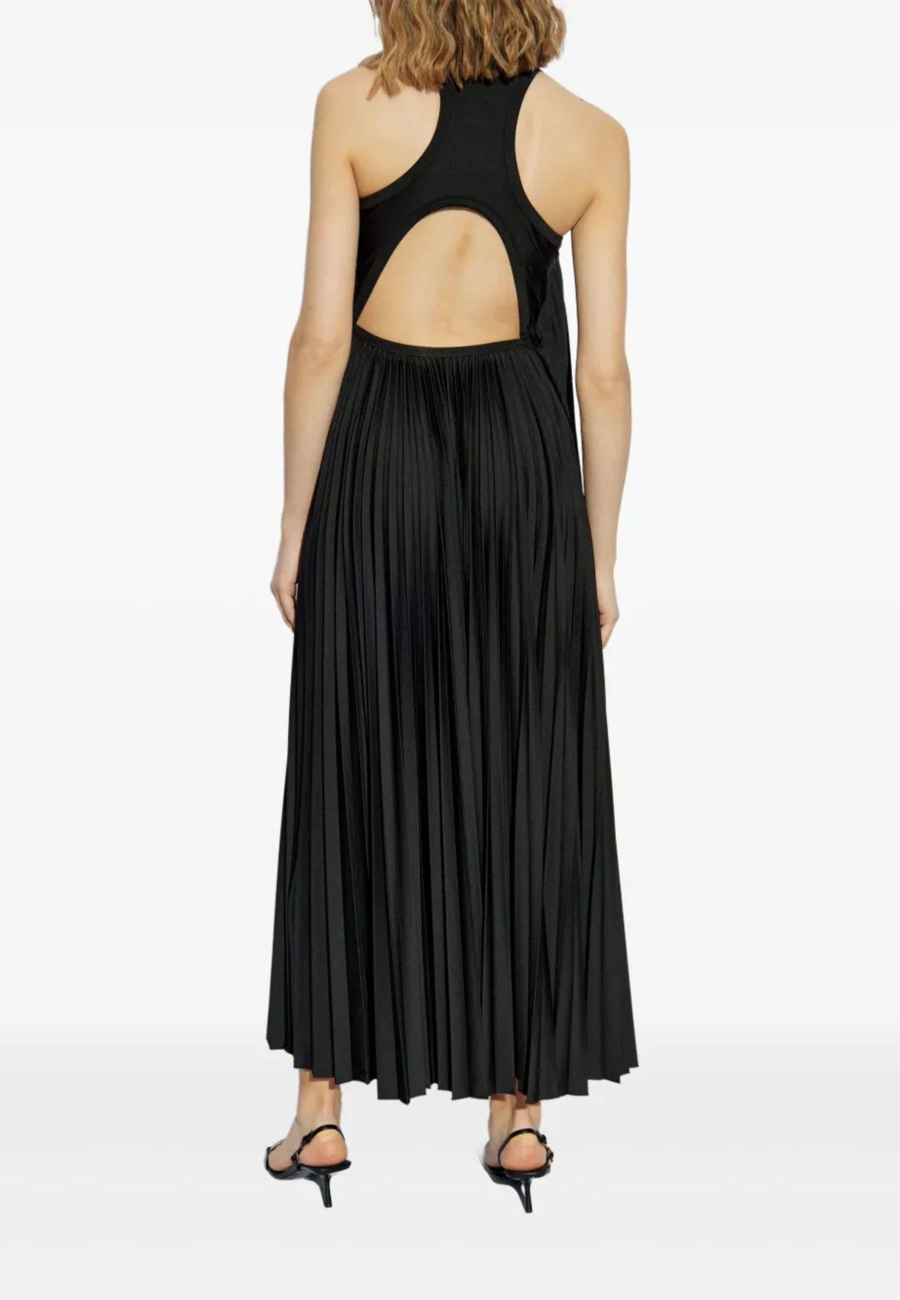 Sportmax - Abito lungo Verdier in jersey plissé 