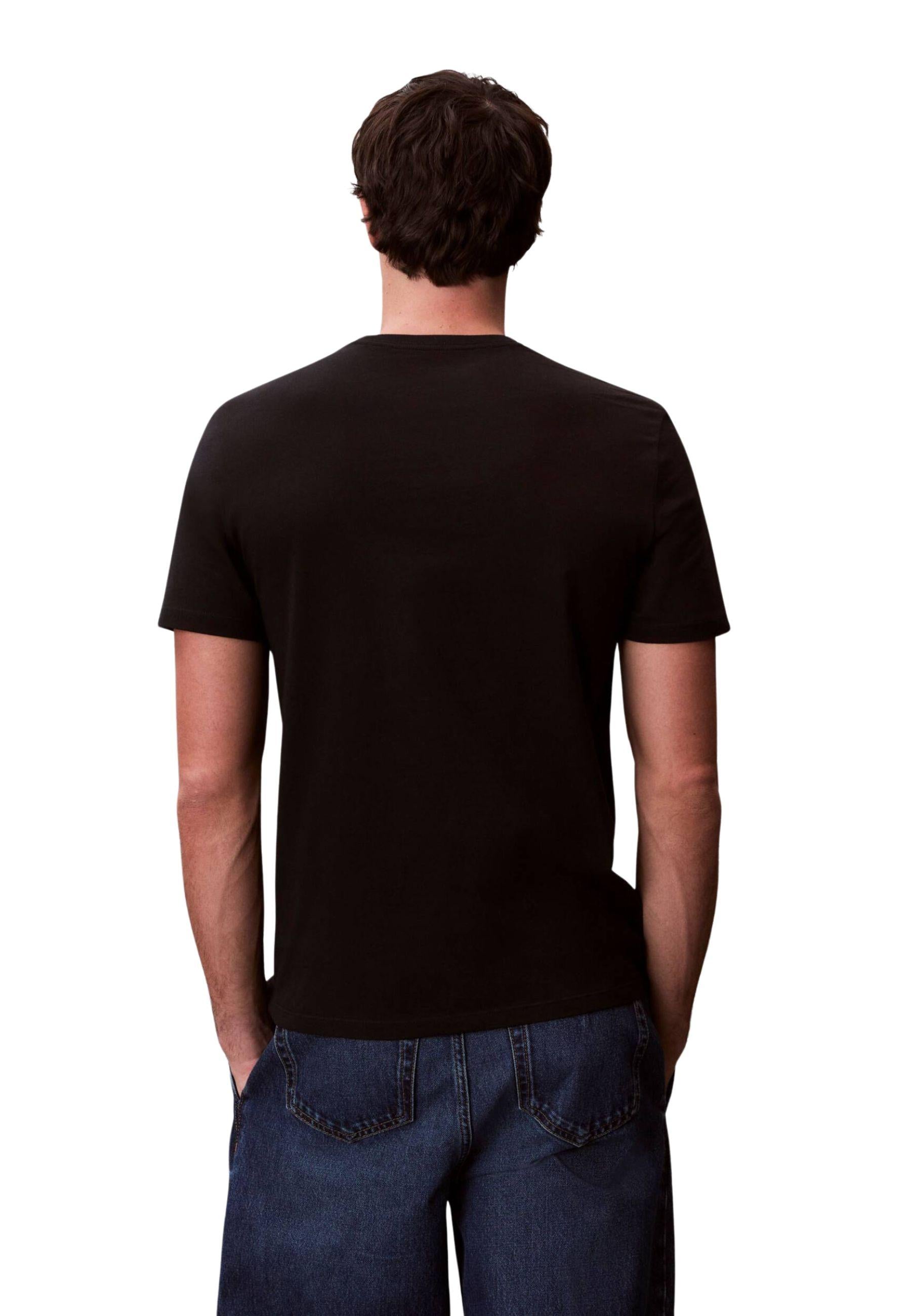 T-shirt Calvin Klein in cotone - Nera 