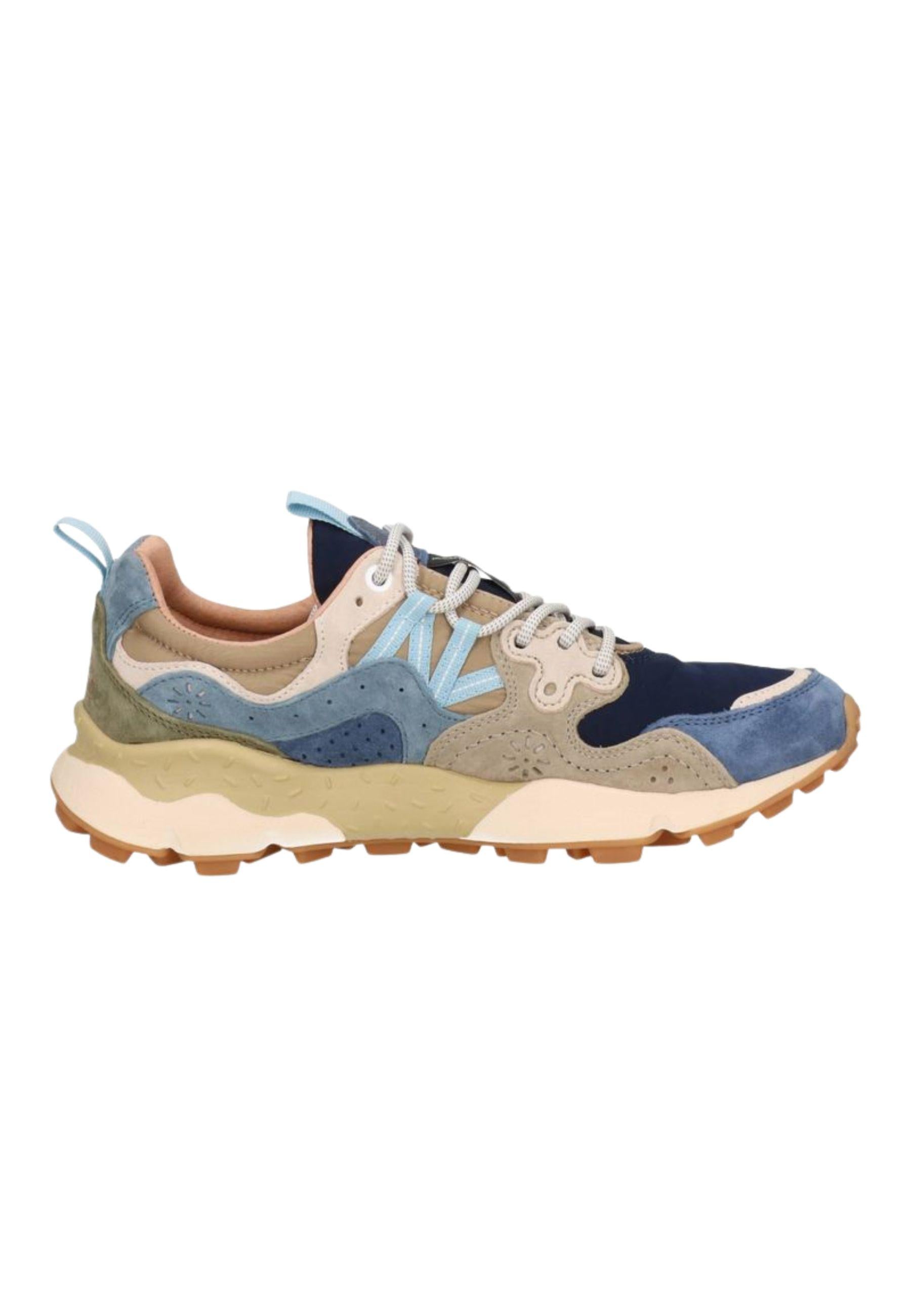 Flower Mountain - Sneakers in camoscio e tessuto 