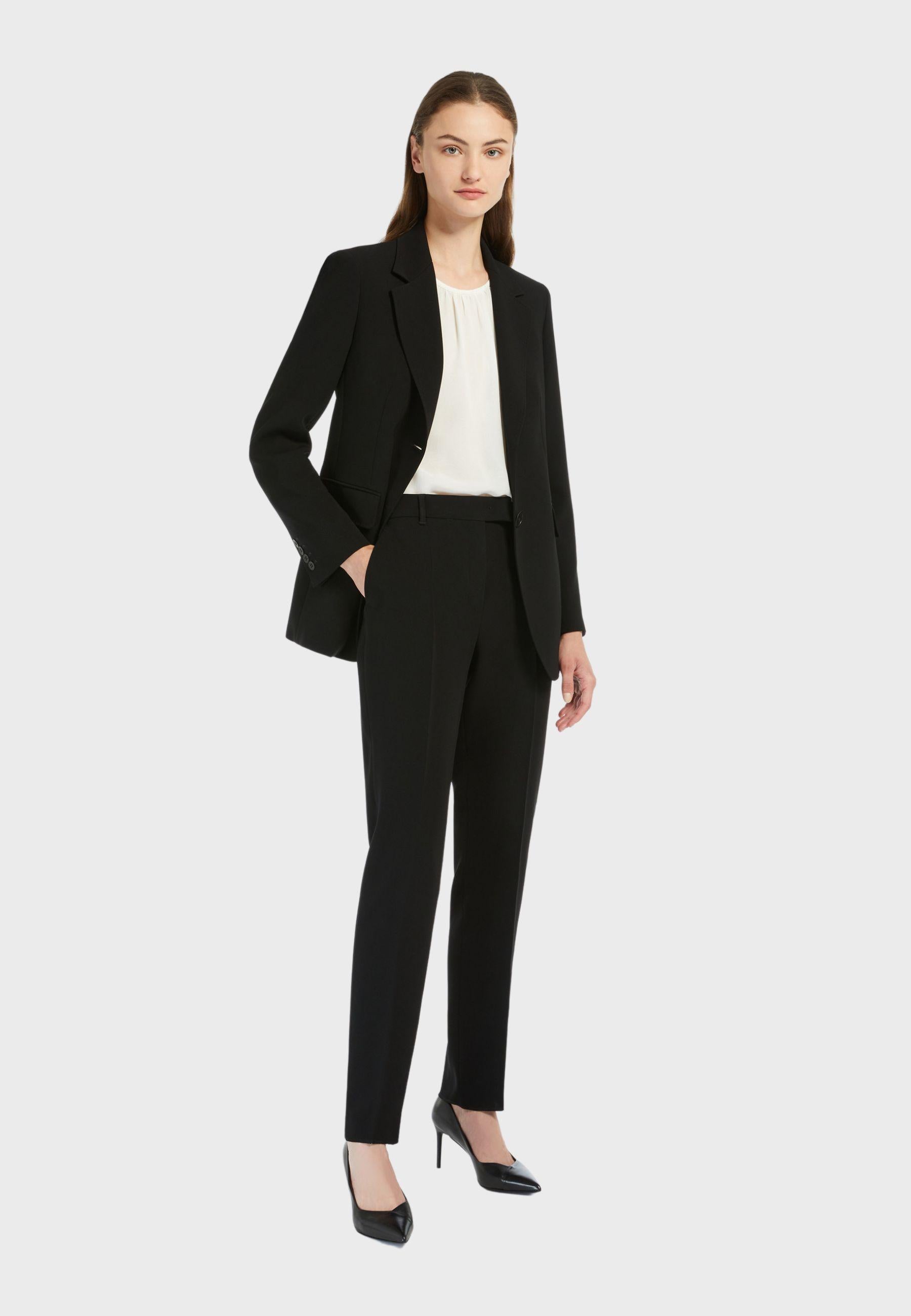 Pantalone dritto in cady tecnico 