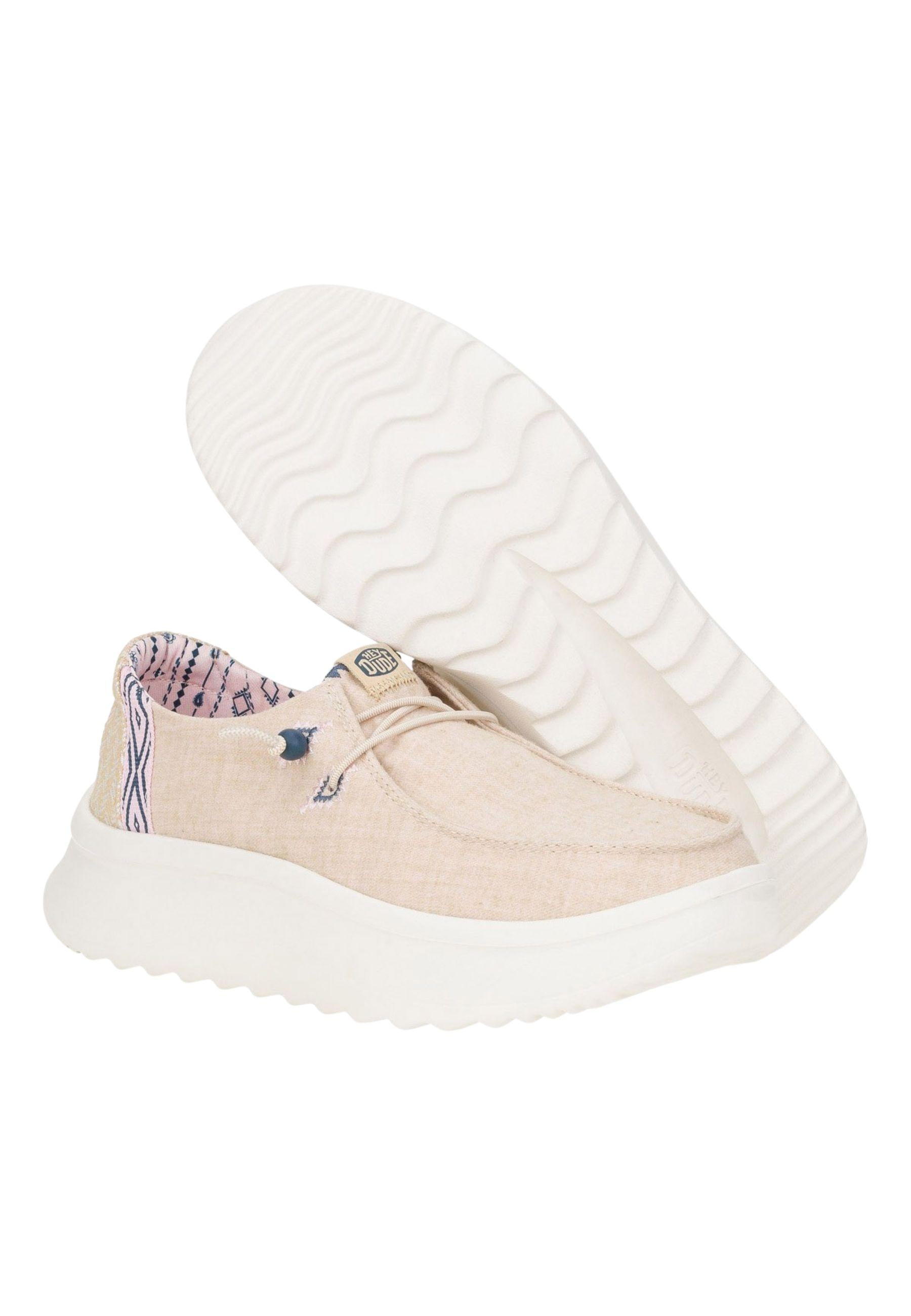 Wendy Peak Chambray Woven da donna - mocassino platform in tessuto intrecciato 