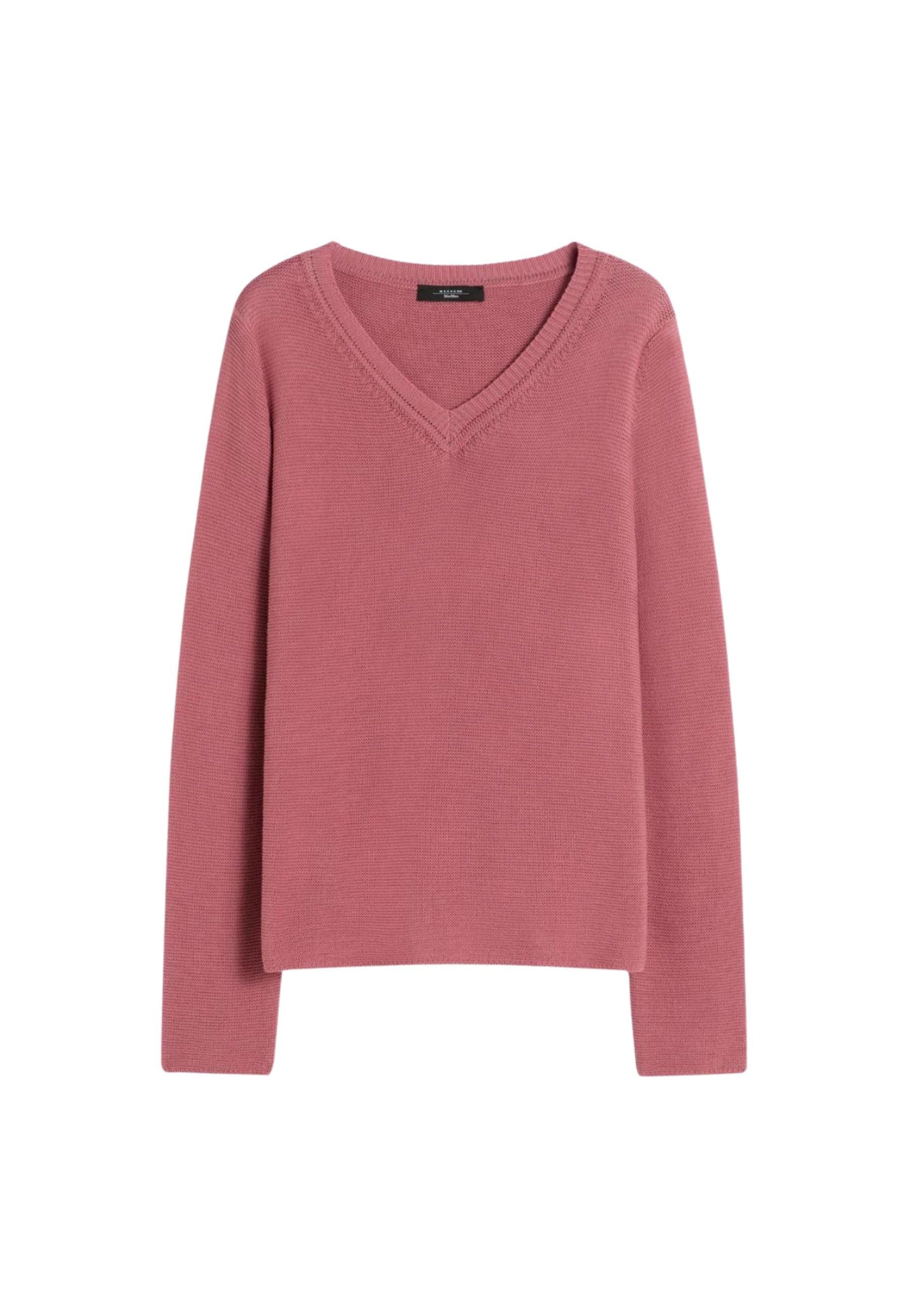 Maglia boxy in cotone - ROSA ANTICO 