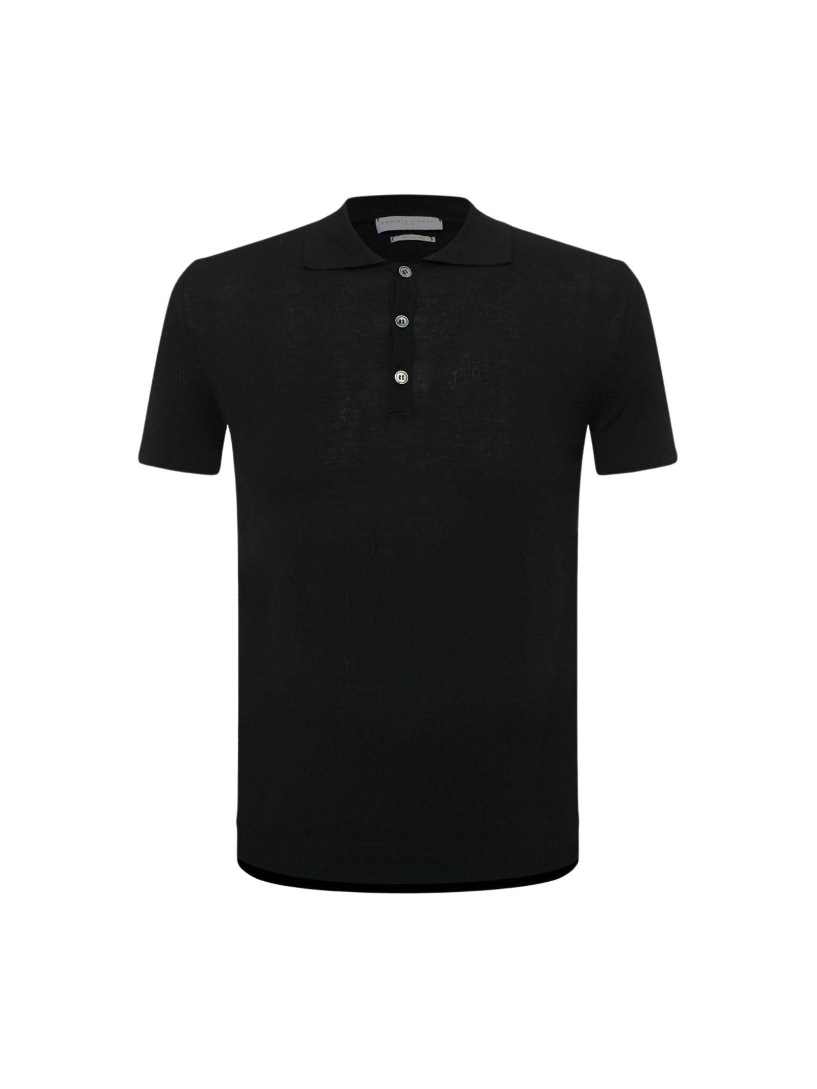Polo Uomo in Crêpe di Cotone Dry Touch Made in Italy 
