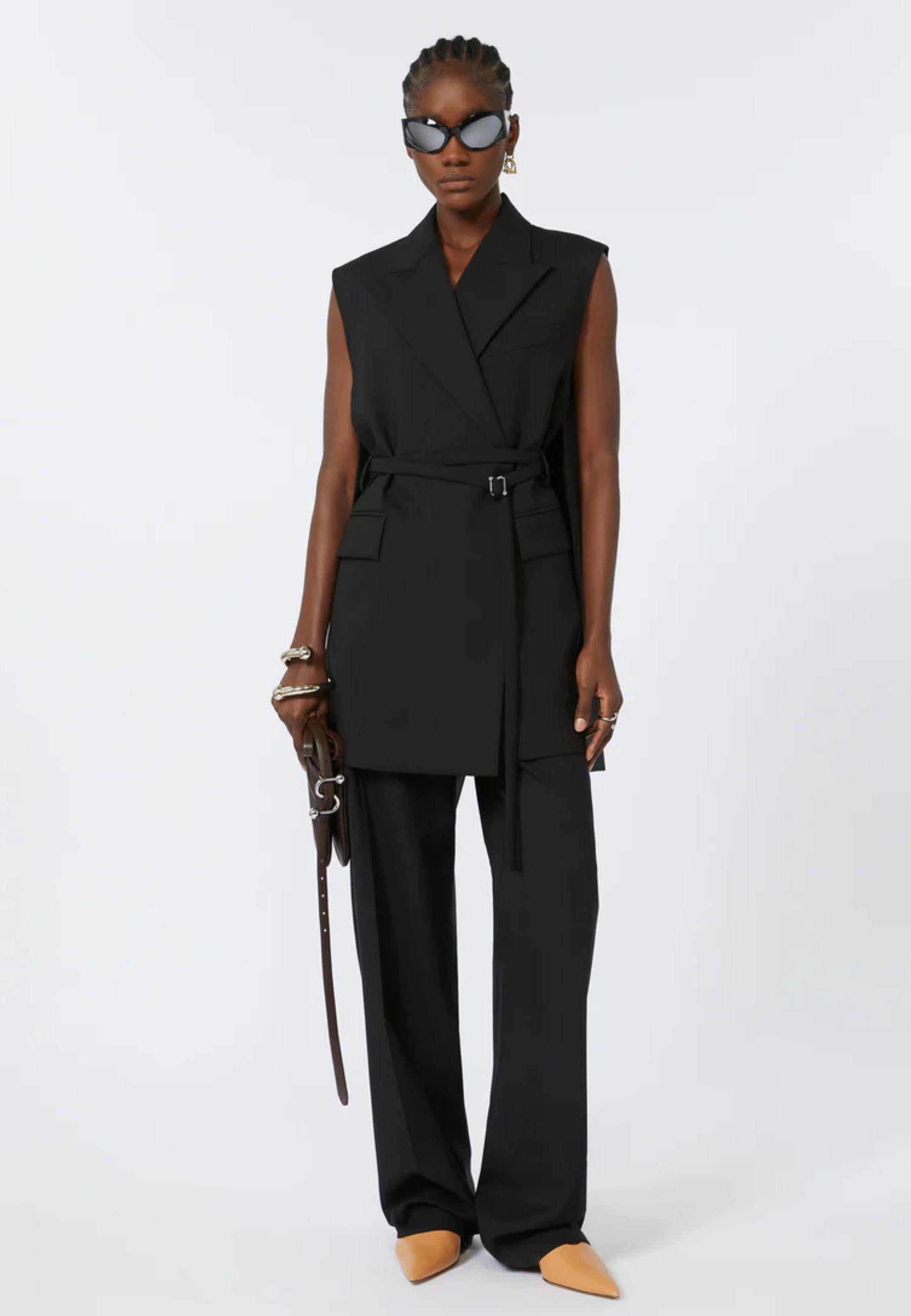 Sportmax Gilet CIURMA in pura lana vergine 