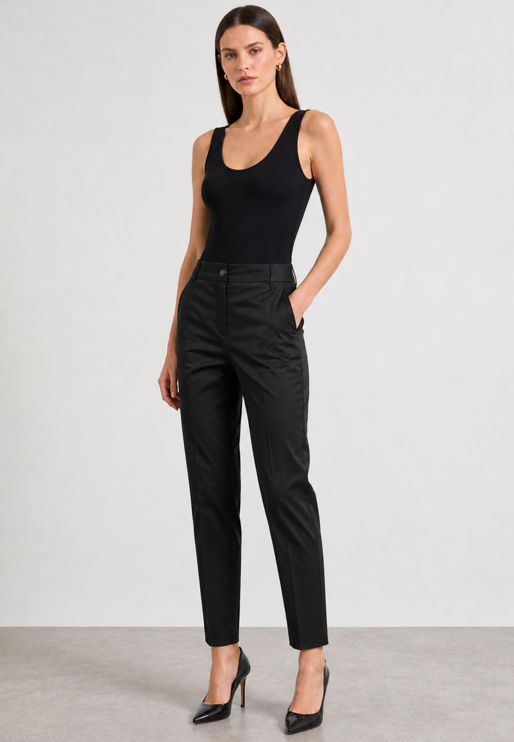 iBlues - Pantaloni in Popeline Misto Cotone 