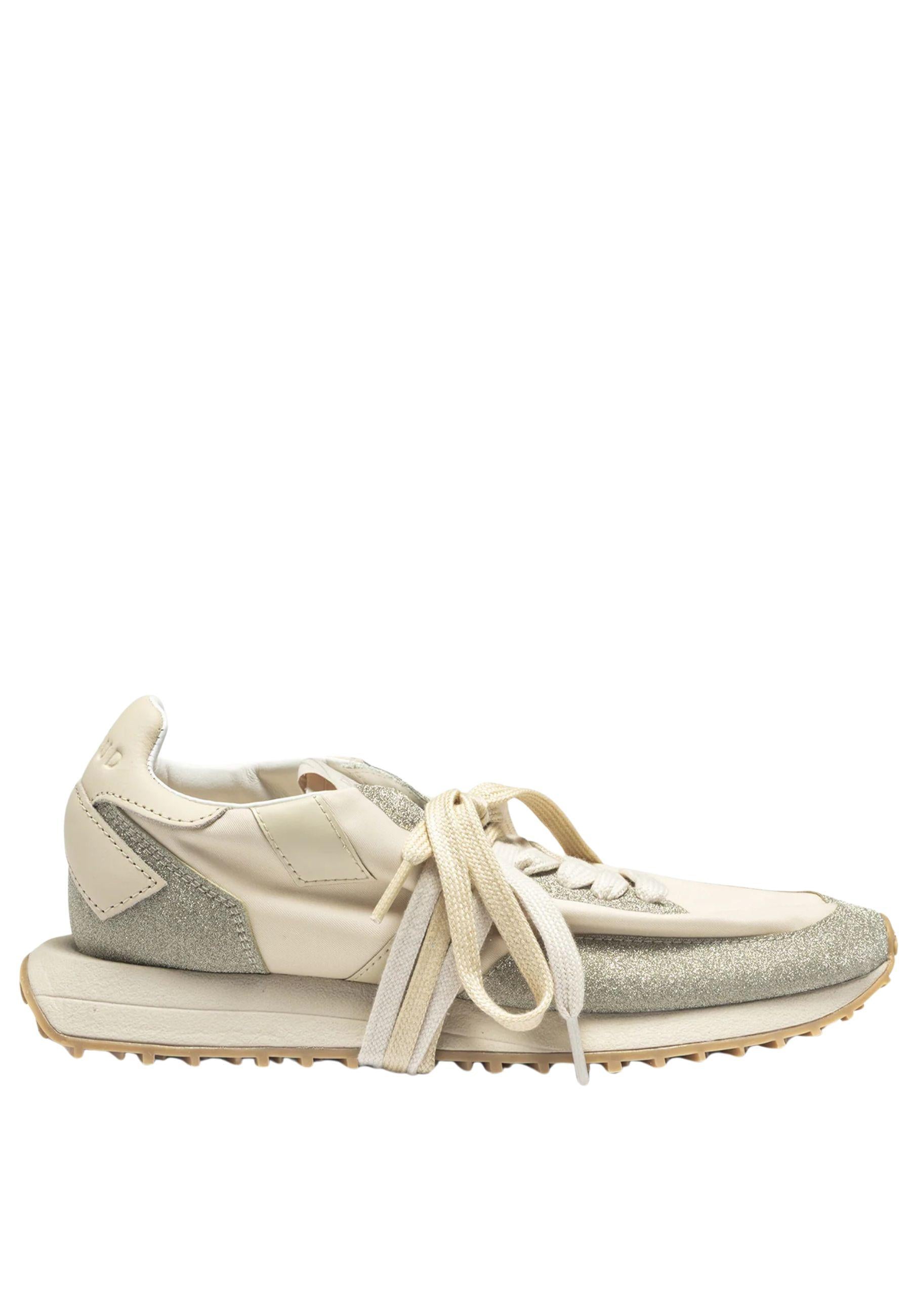 Sneakers Ghoud Rush Monoblock Bianco Glitter 