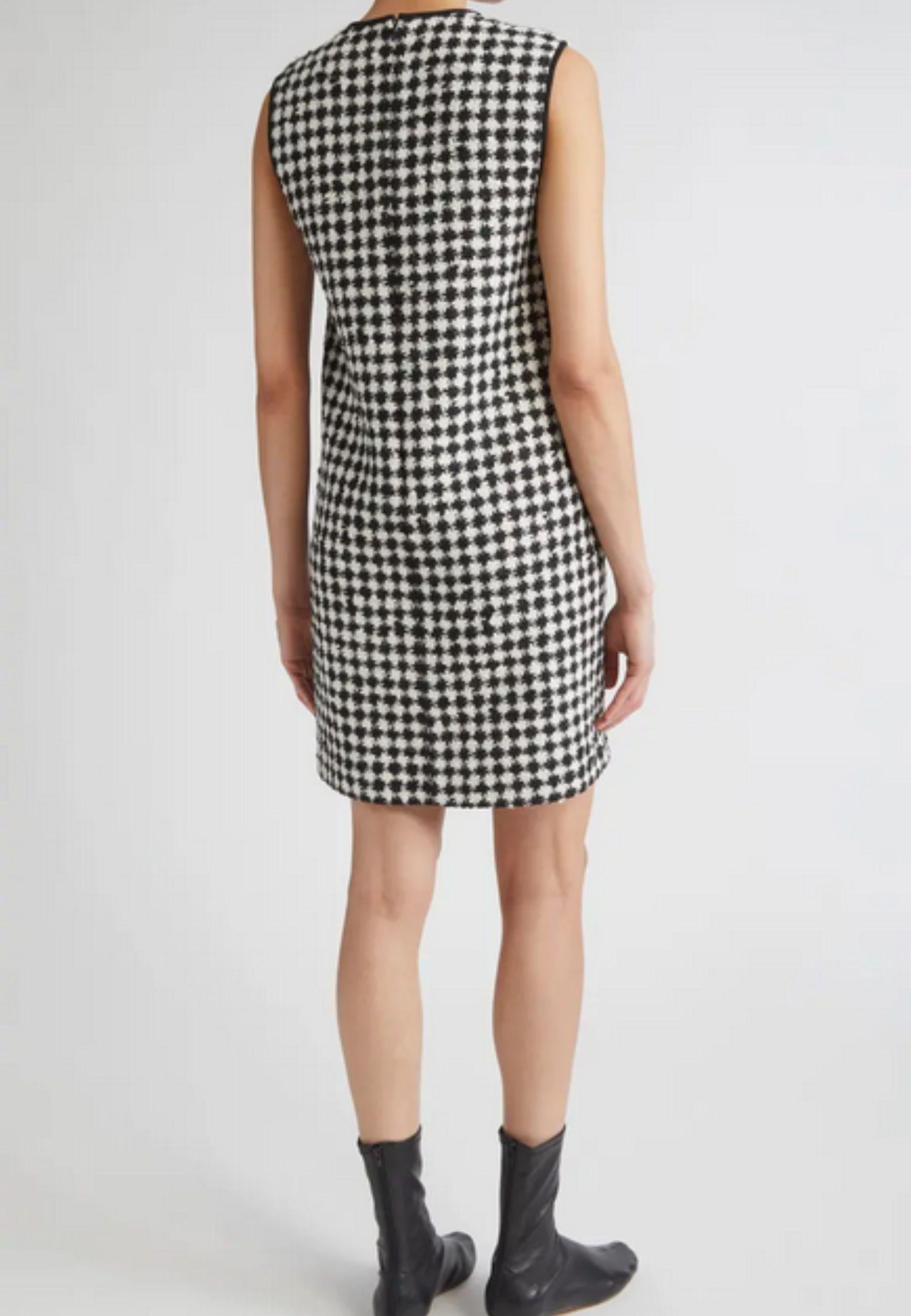 Max Mara Studio - Abito shift in tweed pied-de-poule 