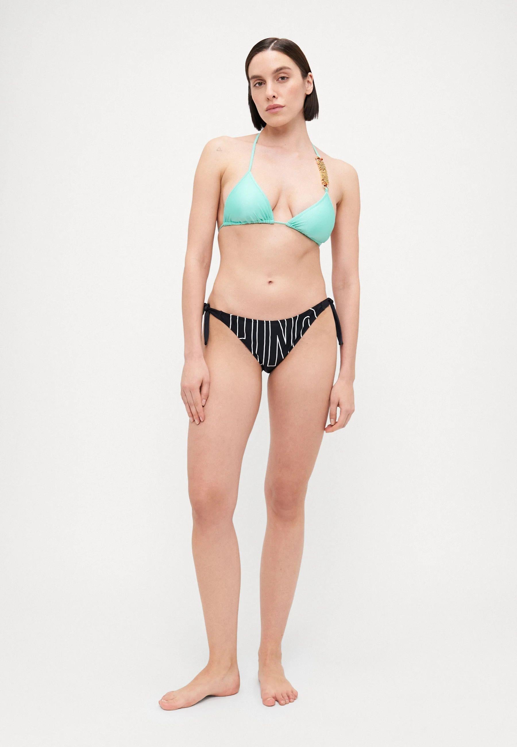 Slip bikini con stampa 