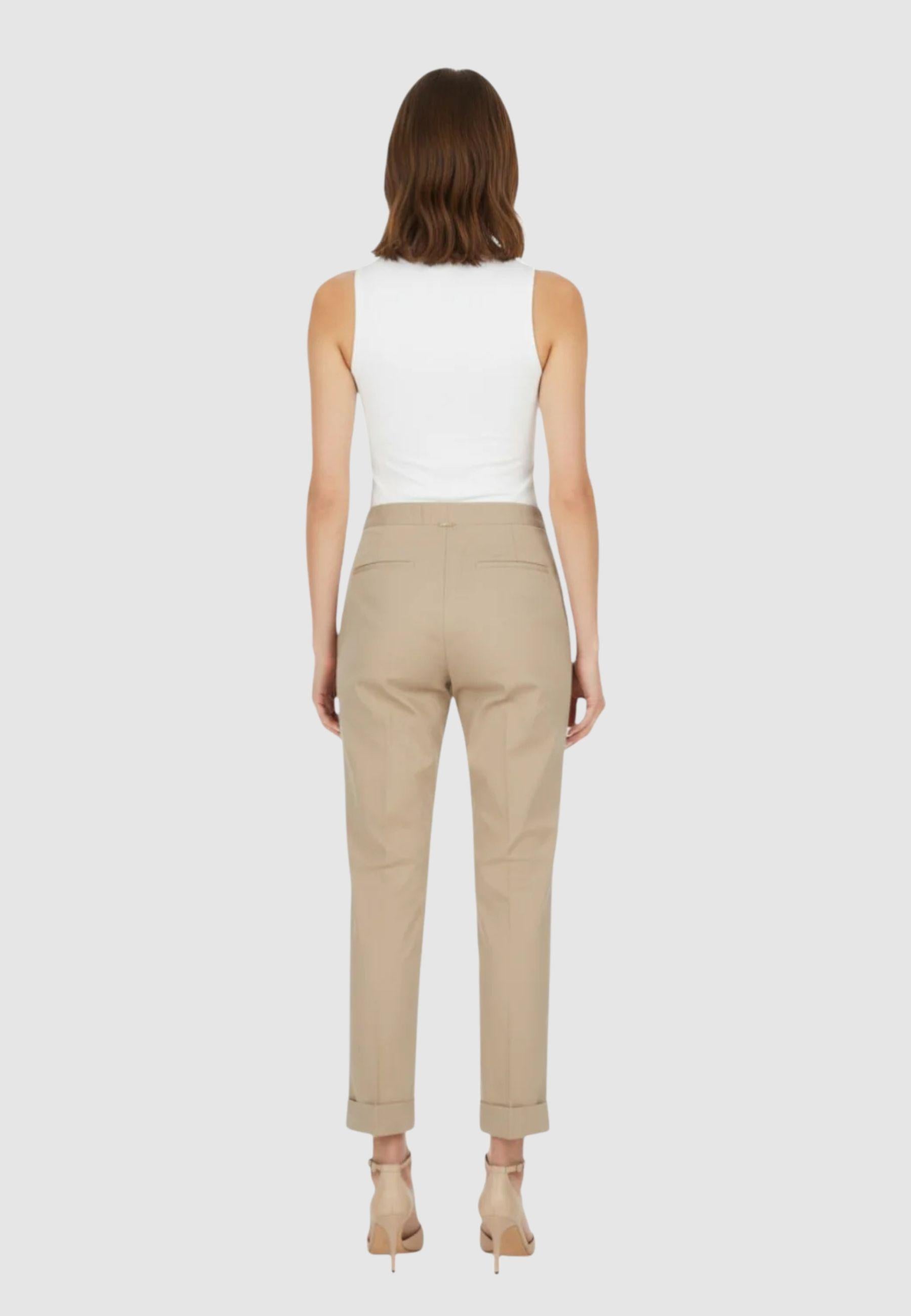 Pantalone a Sigaretta Twinset con Piega e Tasche America 