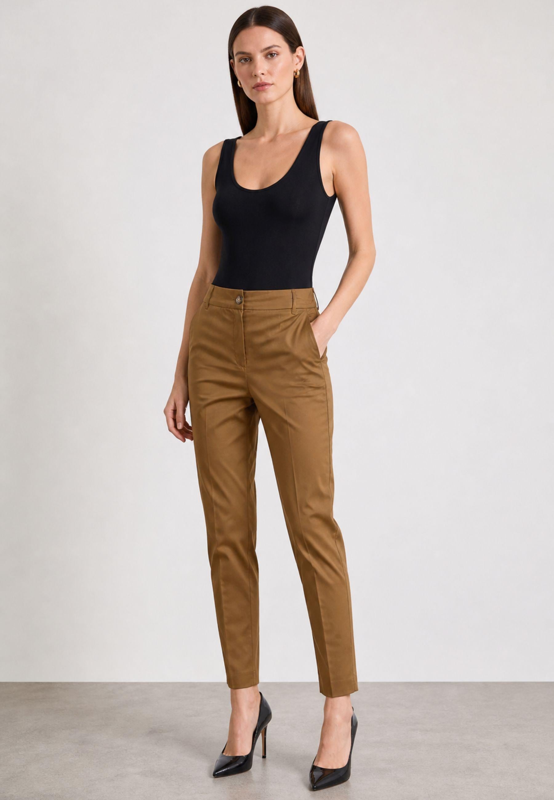 iBlues - Pantaloni in Popeline Misto Cotone 