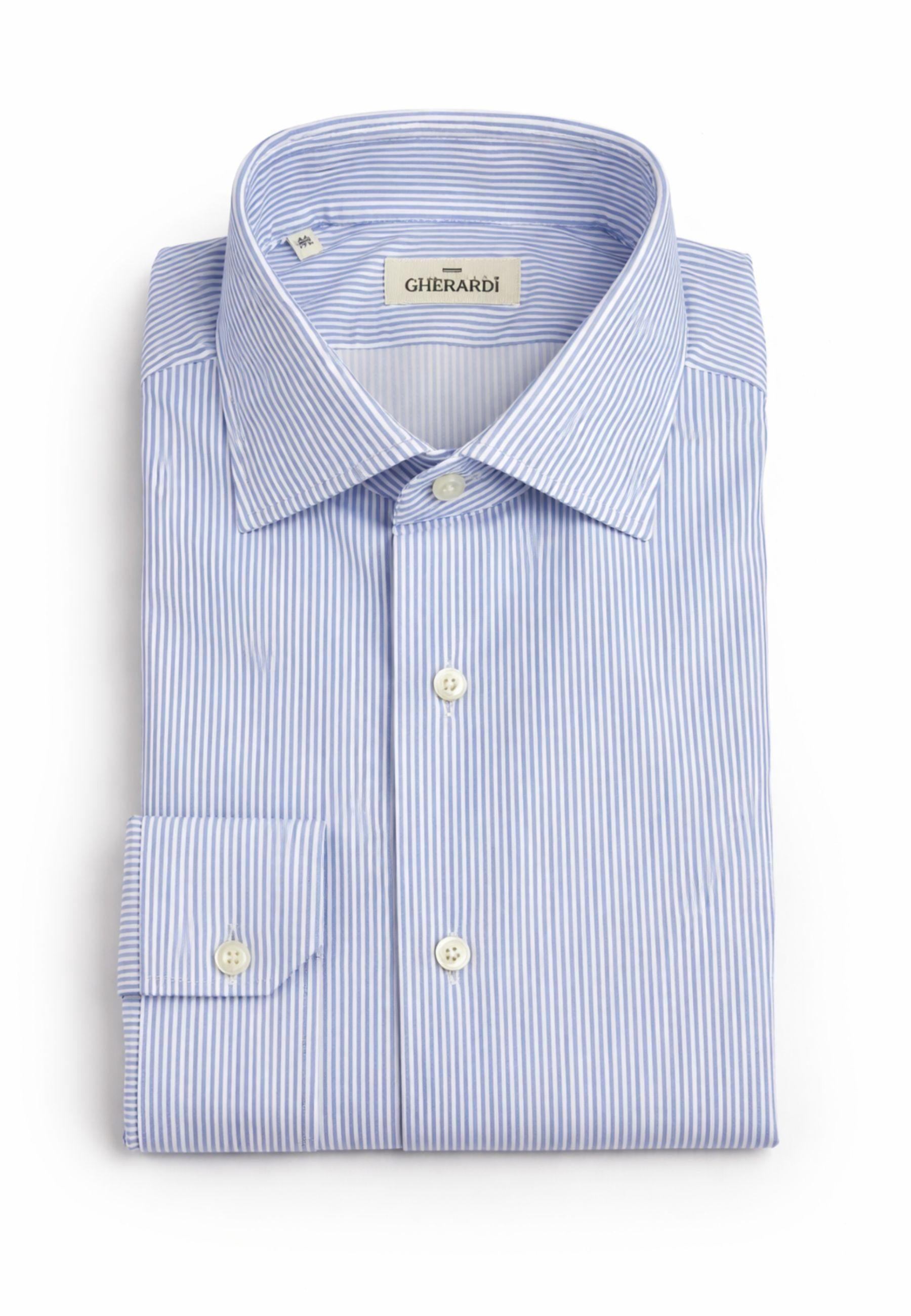 Camicia Alessandro Gherardi a righe - tessuto tecnico elasticizzato 