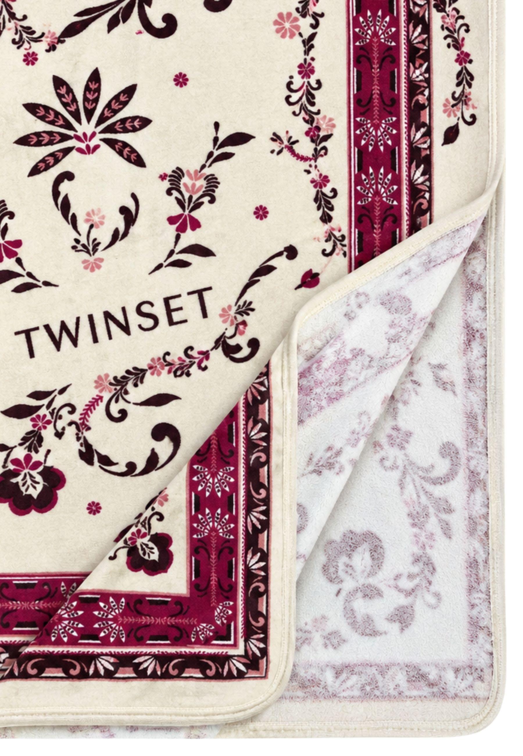 Telo Mare Twinset in Spugna di Cotone con Stampa Foulard 