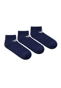 3er-Pack Stretch-Baumwollsocken mit Jacquard-Logo – Hergestellt in Italien