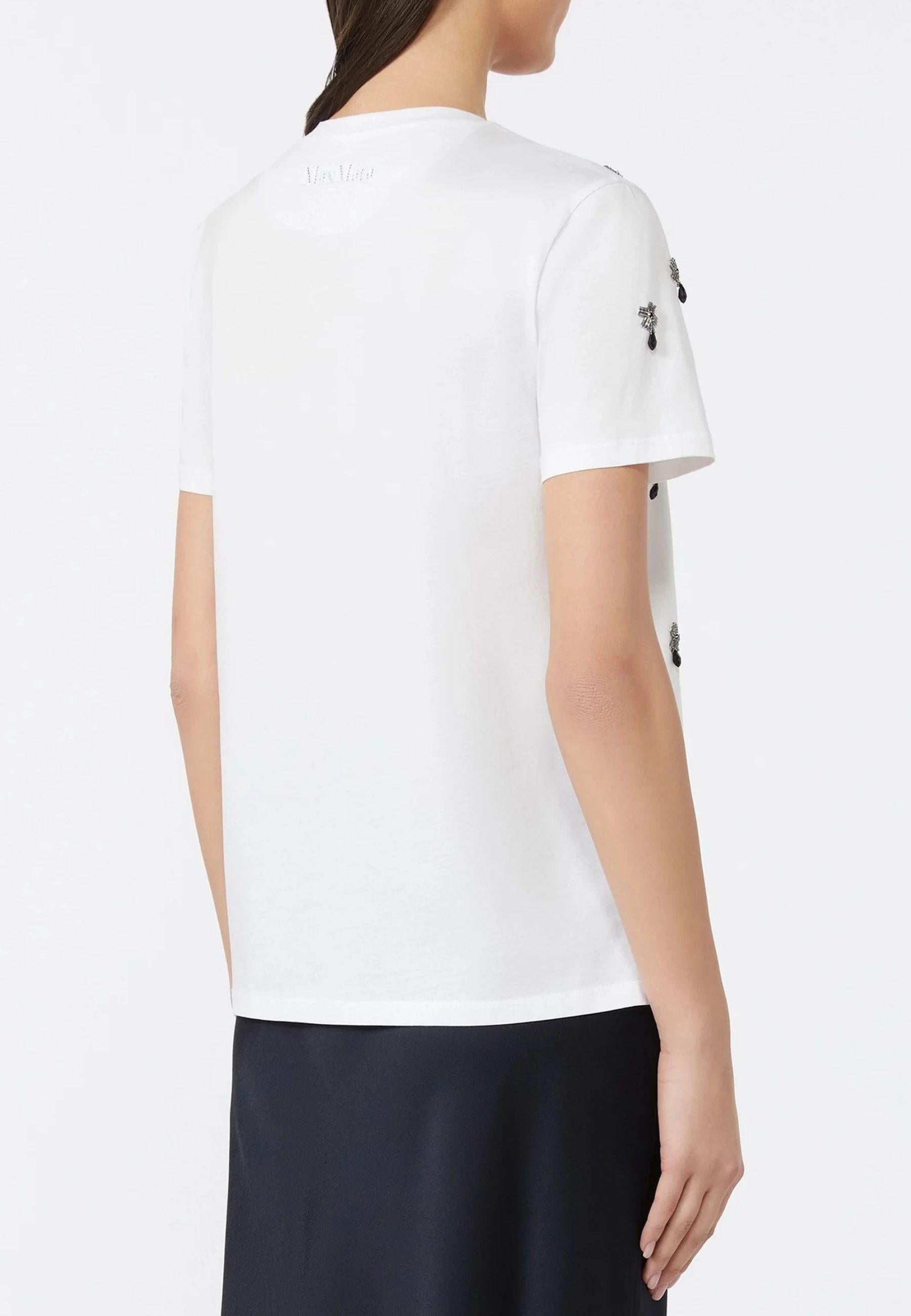 Max Mara Studio - T-shirt couture in jersey di cotone 