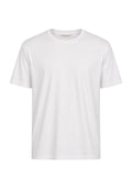 Daniele Fiesoli Rundhals-T-Shirt aus merzerisierter Baumwolle - Weiß