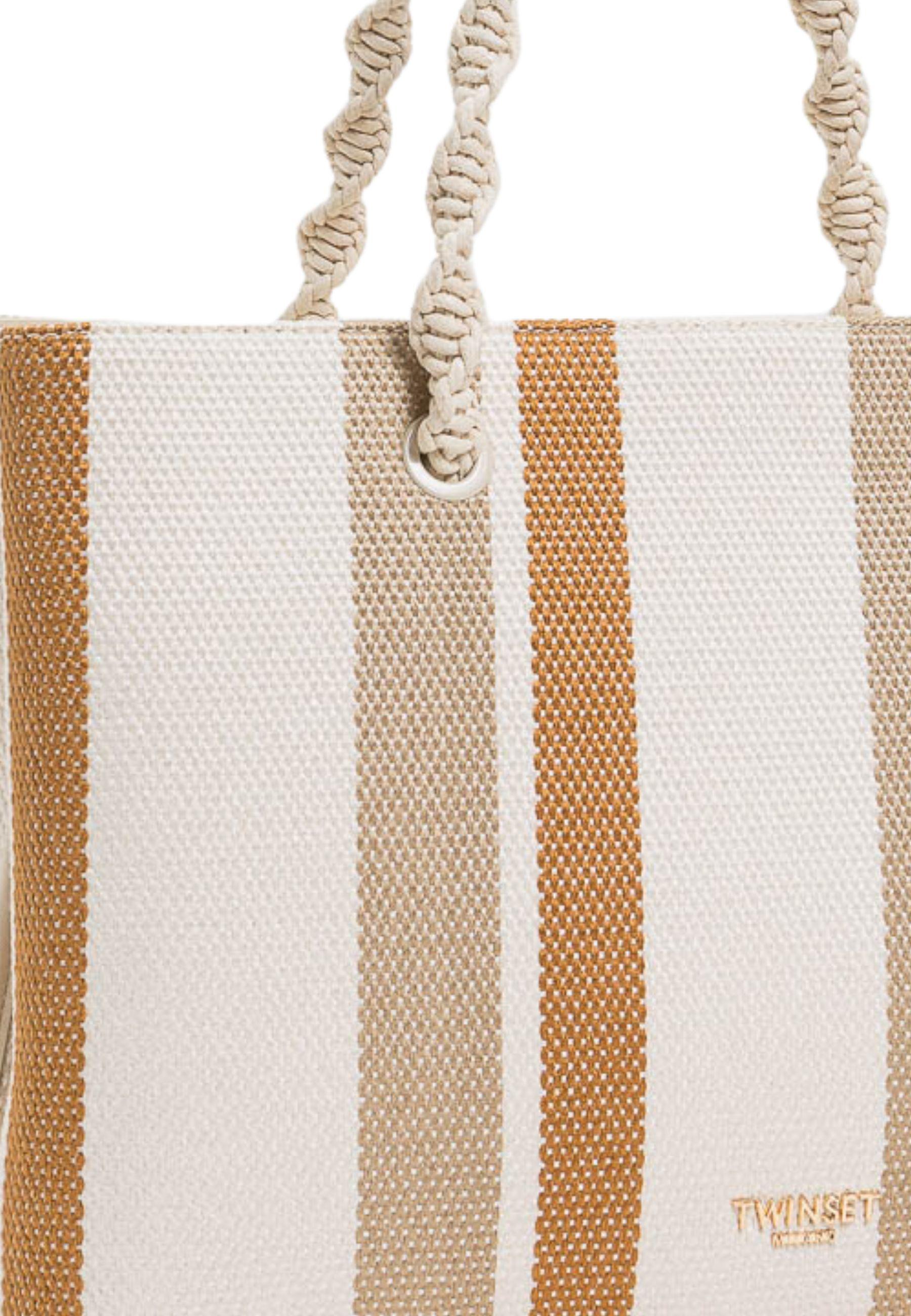 Borsa TOTE a righe 