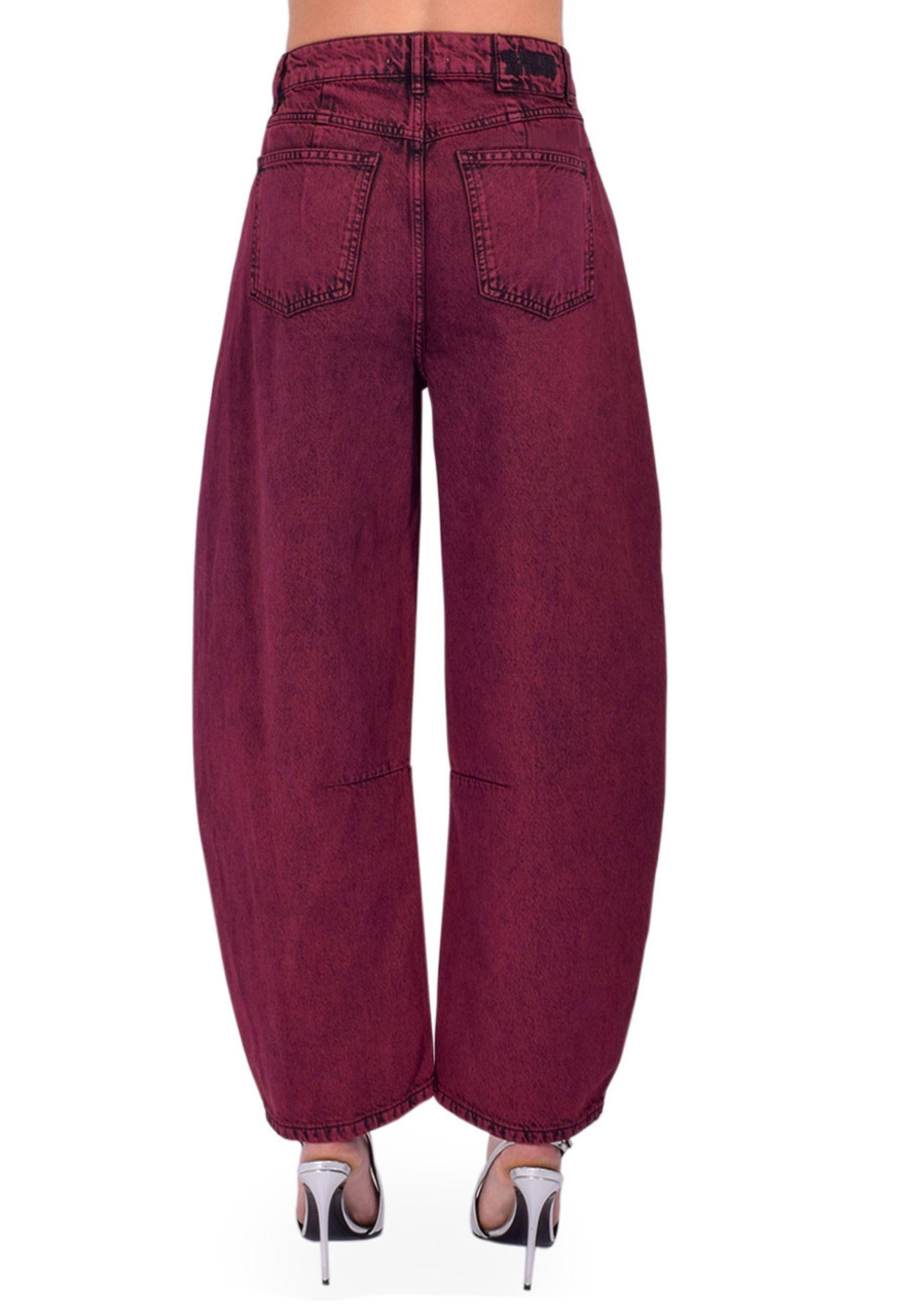Jeans Barrel Leg "Impressive Overdye" - Margot Mauve 