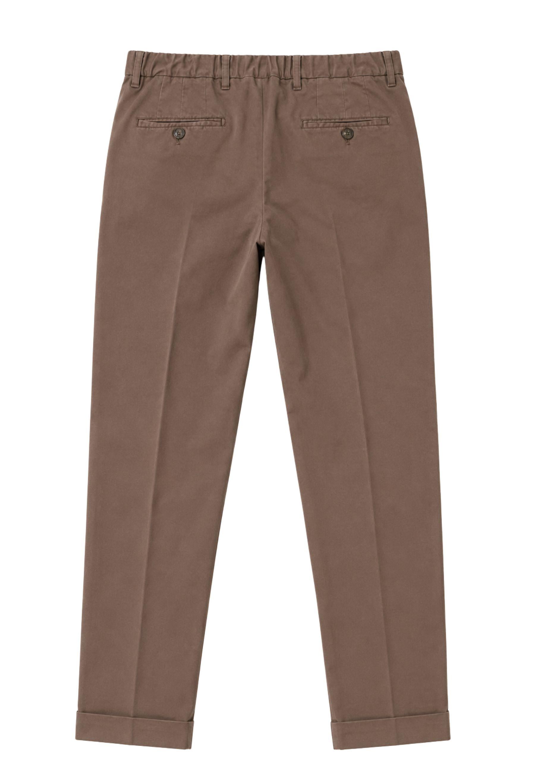 Pantalone Briglia Uomo in Cotone e Lino Stretch 