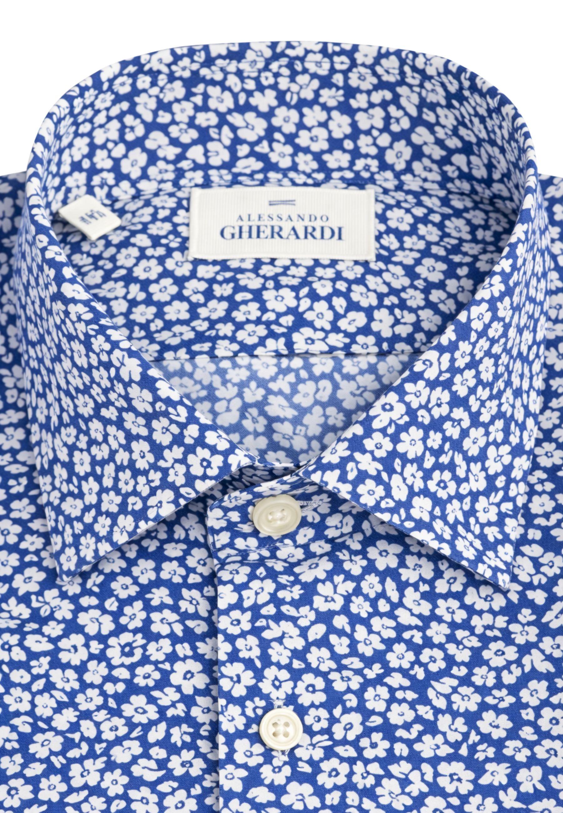 Camicia uomo Alessandro Gherardi in cotone con stampa floreale 