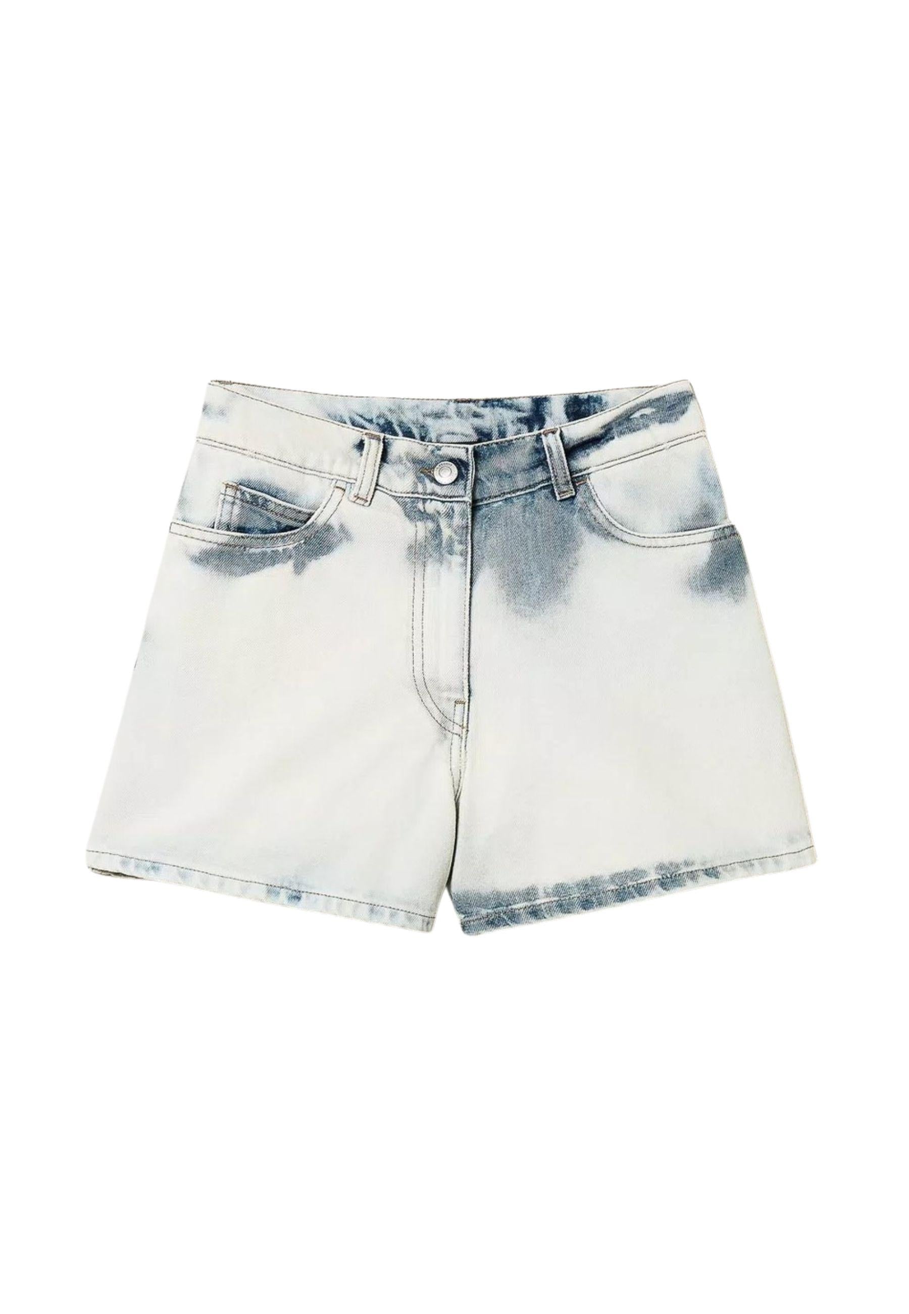Shorts in jeans super bleach 