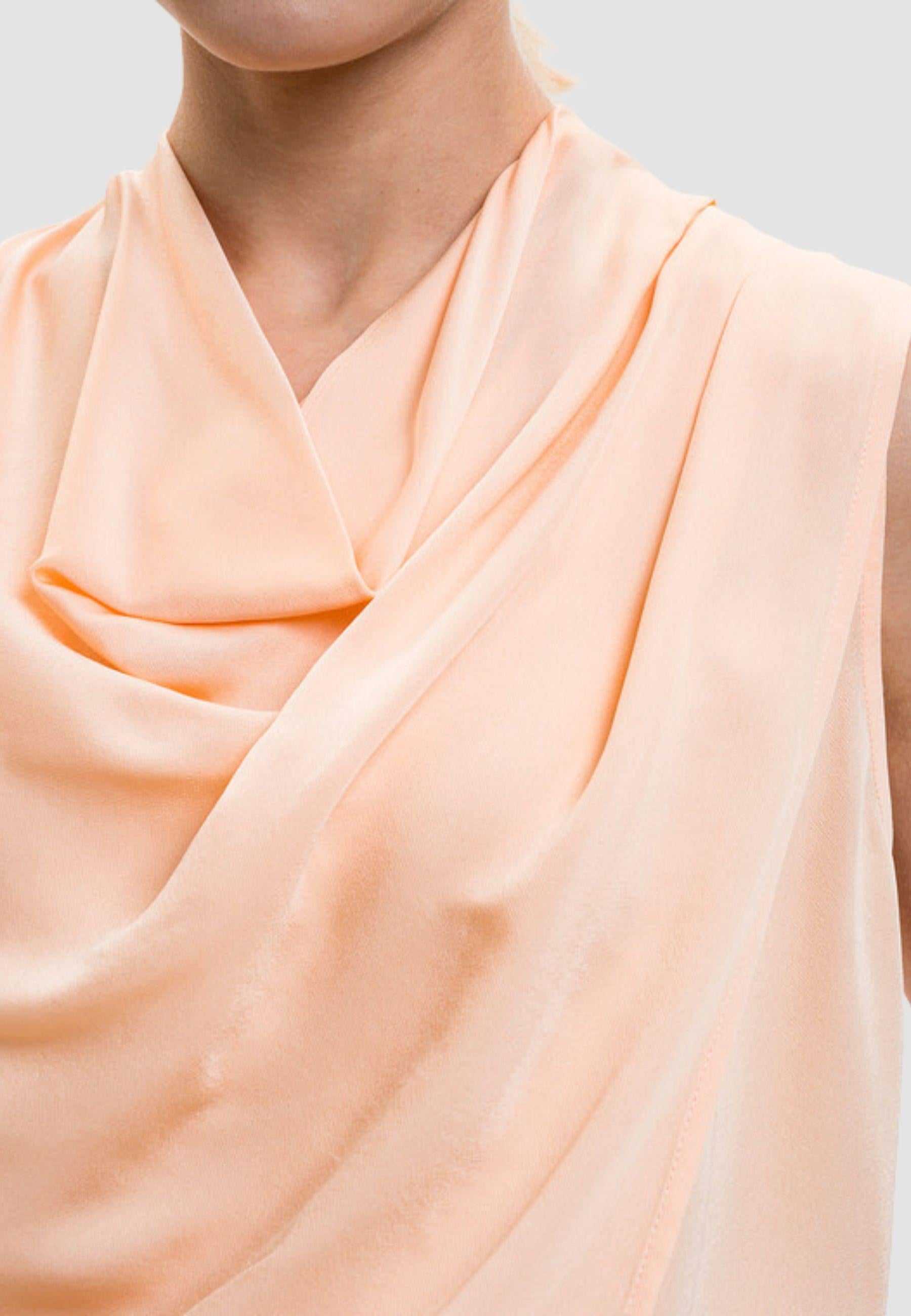 Top drappeggiato in viscosa<BR/> 
