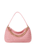 Große Hobo Bag „Liliane“ aus Häkelbast