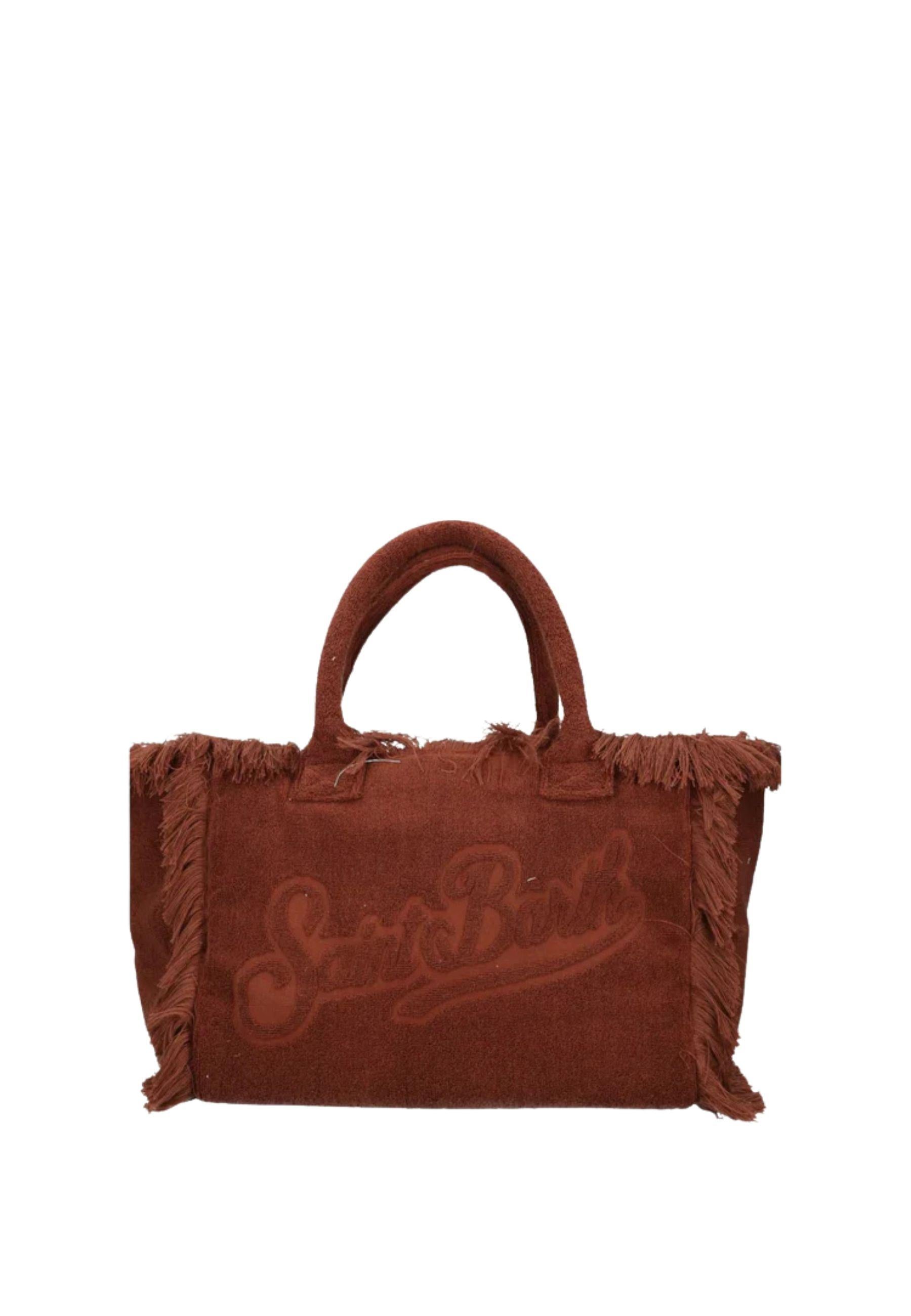 Vanity Bag Terry Brown - borsa shopper in spugna marrone 