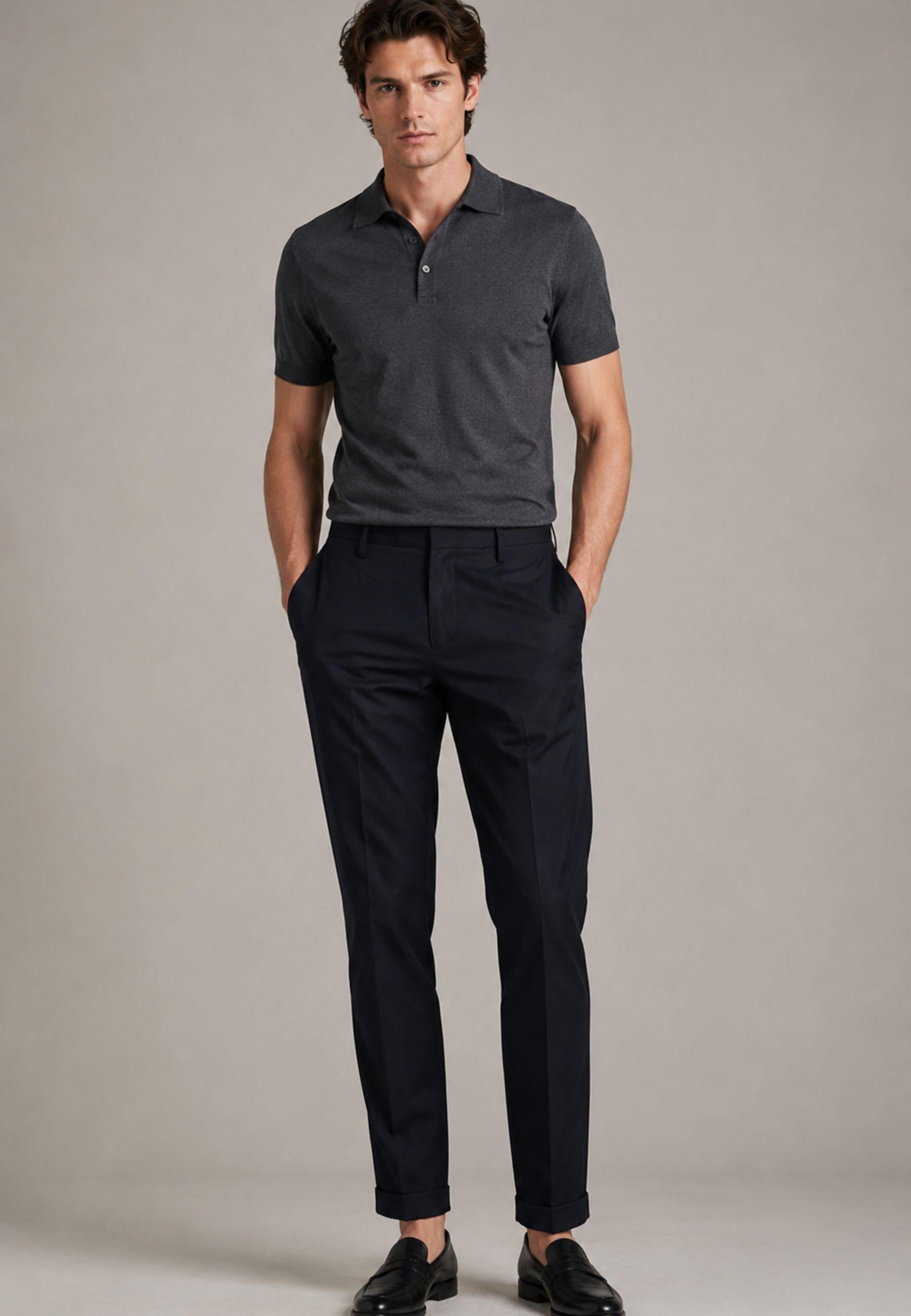 Briglia 1949 - Pantalone Tapered in Cotone Stretch 
