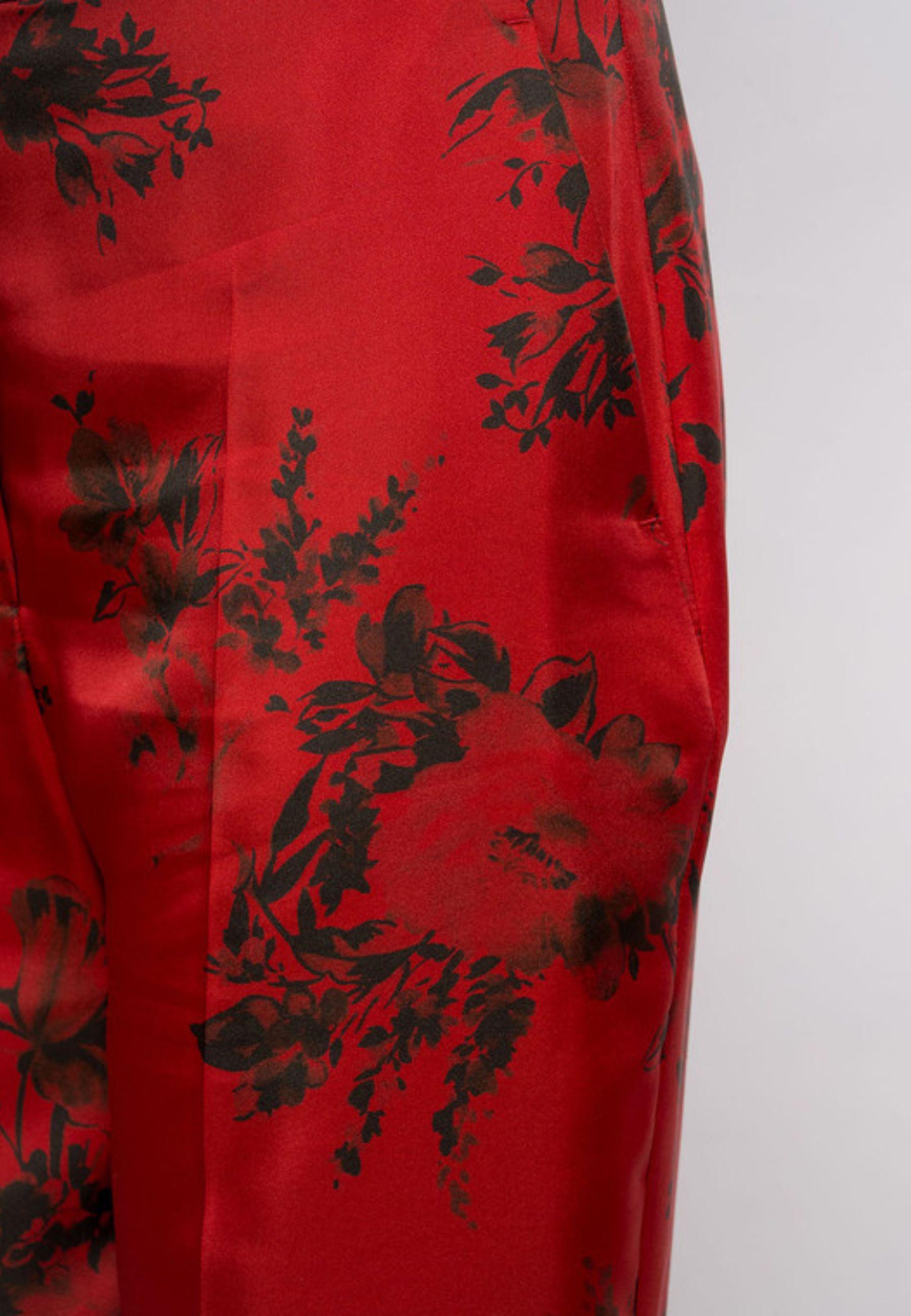Max Mara Studio - Pantalone in seta stampata 