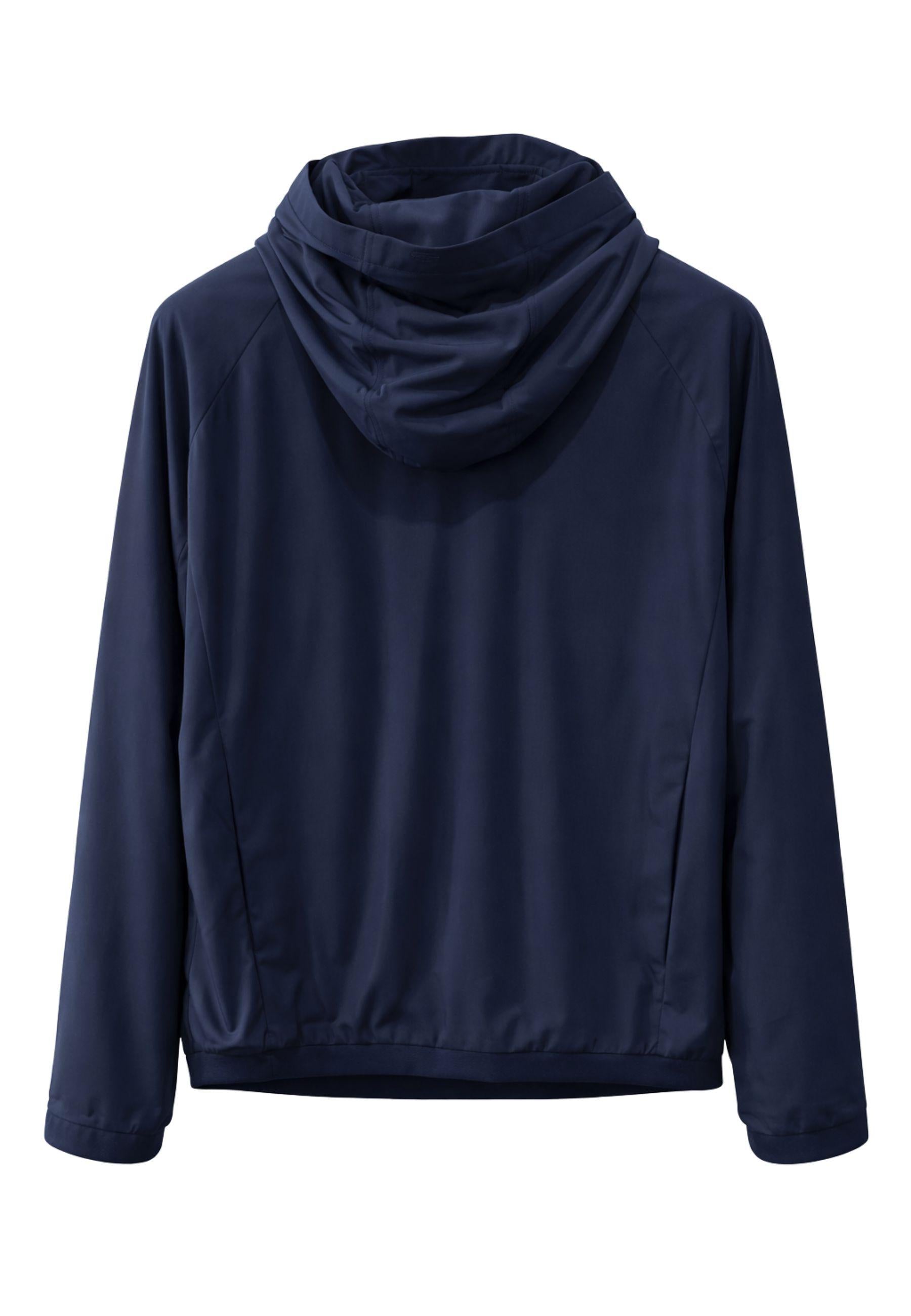 DUNO - Echo TreviGiubbino tecnico con cappuccio - Blu Scuro 