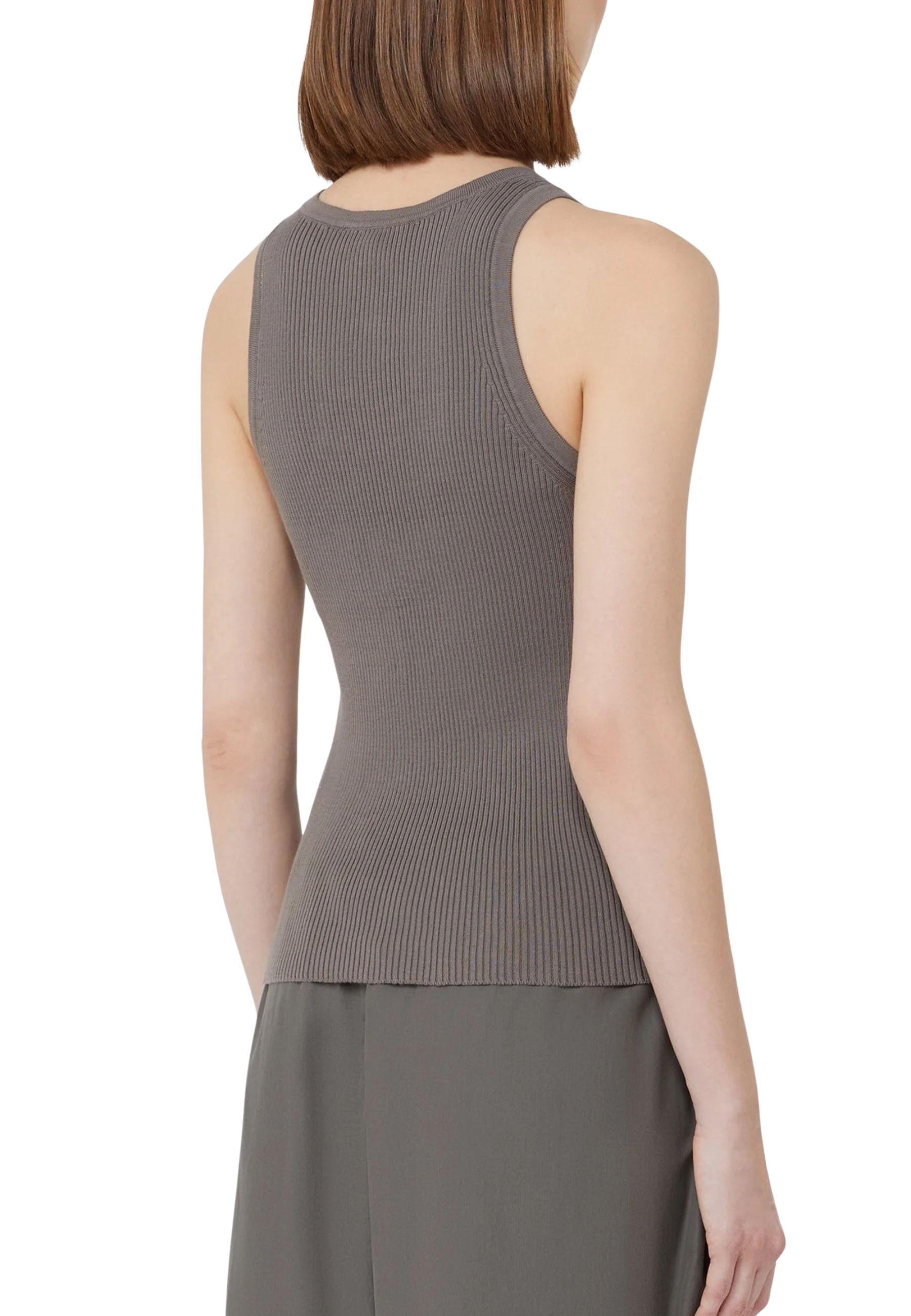 'S Max Mara - Top in maglia di puro cotone 