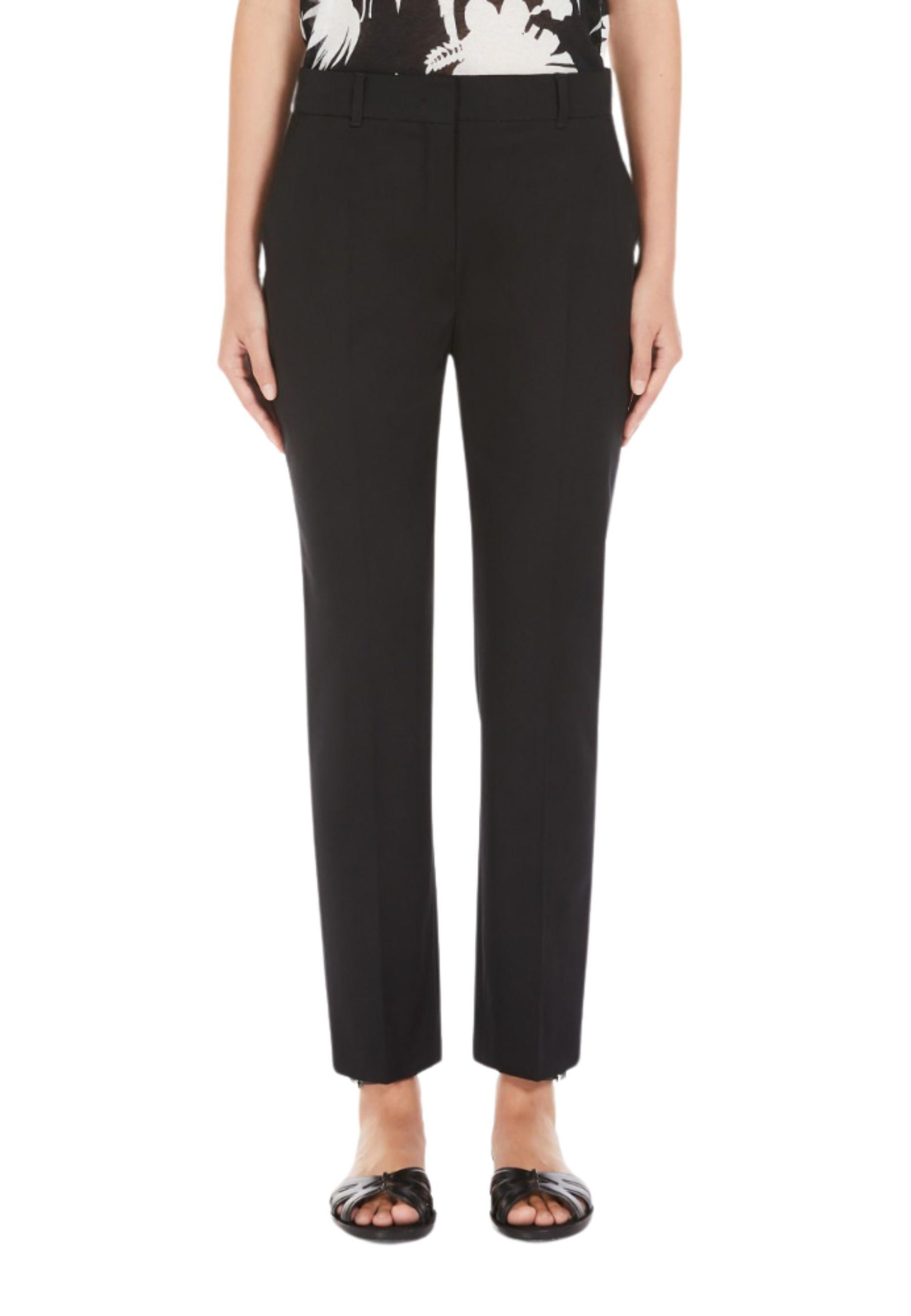 Pantalone sigaretta in gabardina 