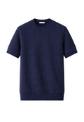 Maglia girocollo in cotone - Blu Navy