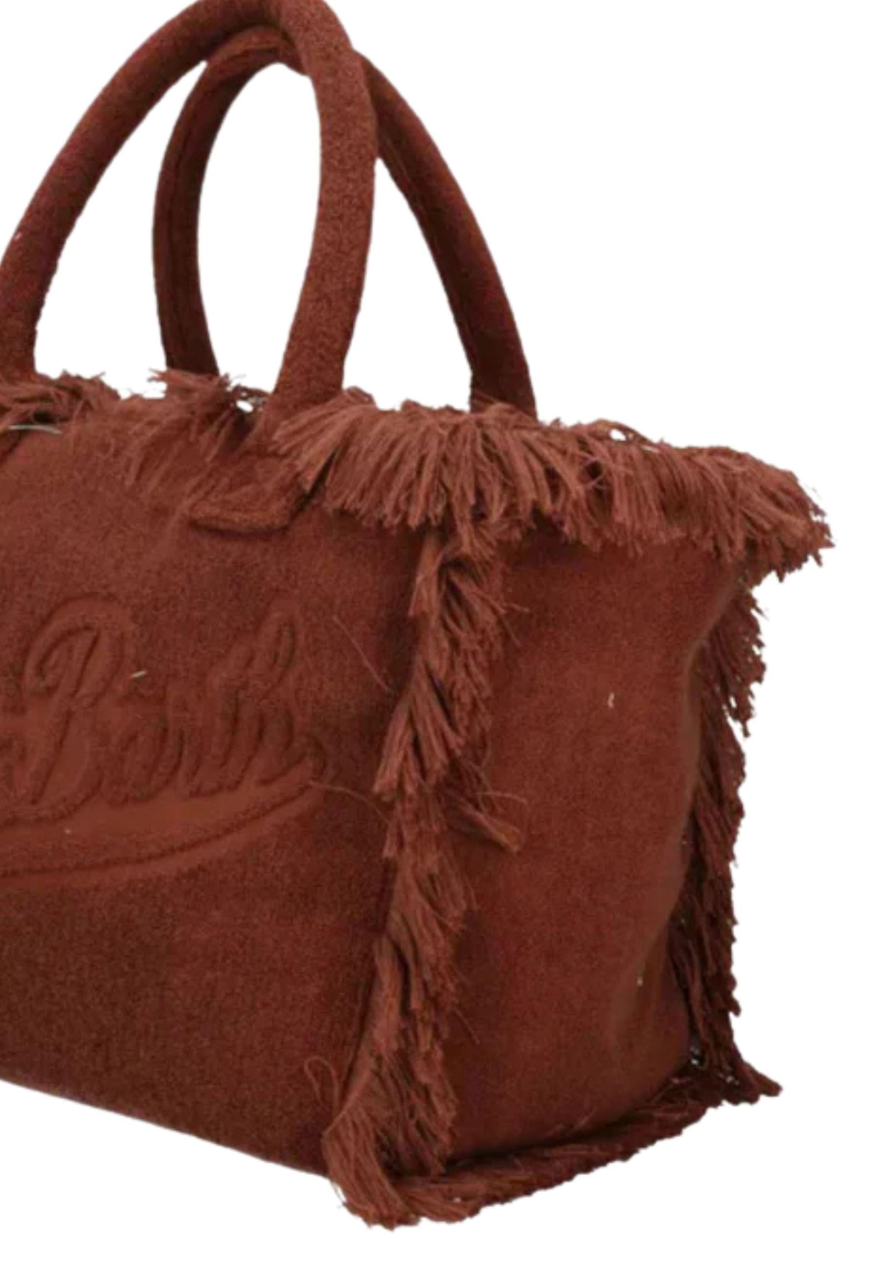 Vanity Bag Terry Brown - borsa shopper in spugna marrone 
