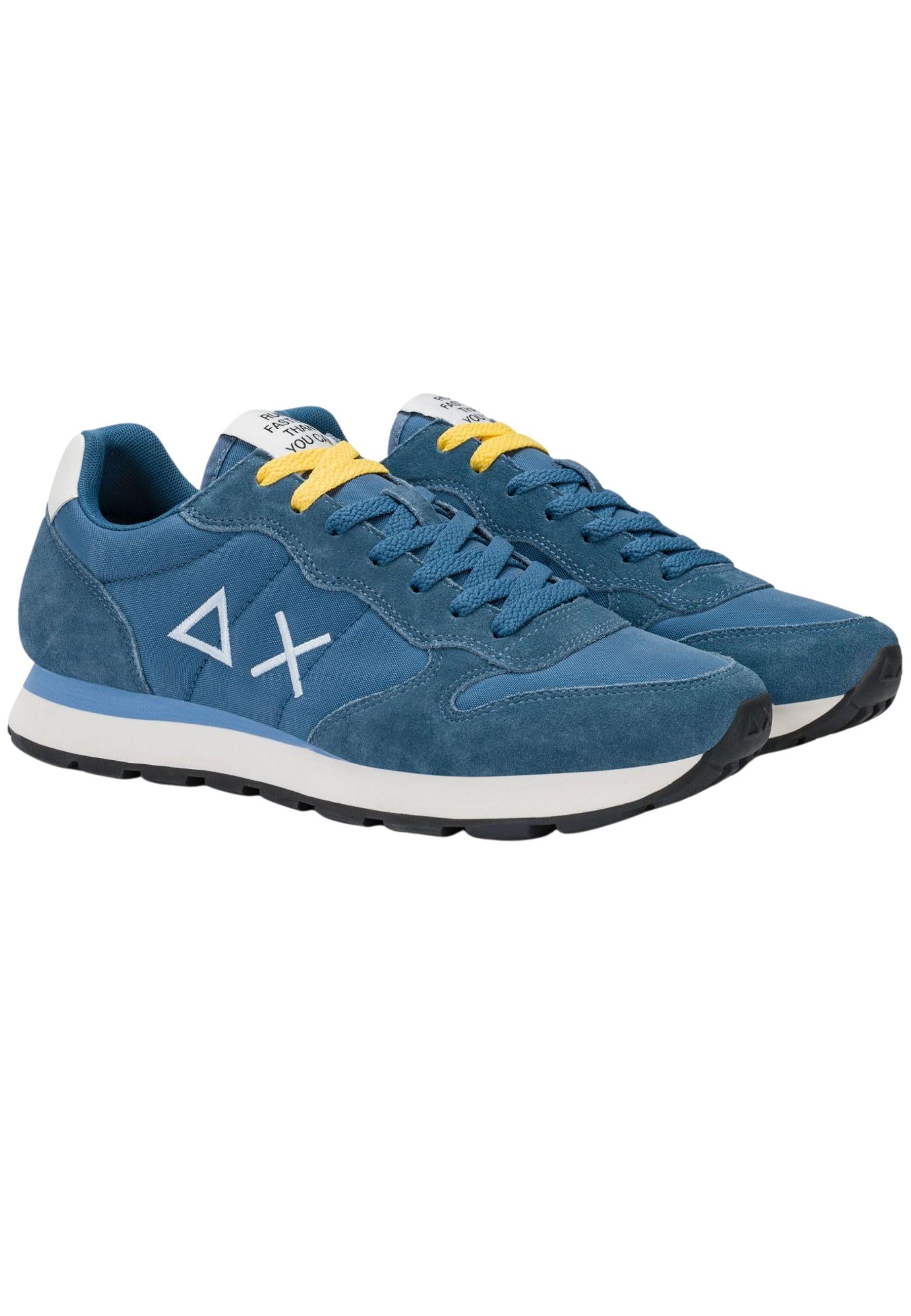 Sneaker Tom in nylon e suede blu avio scuro - SUN68 