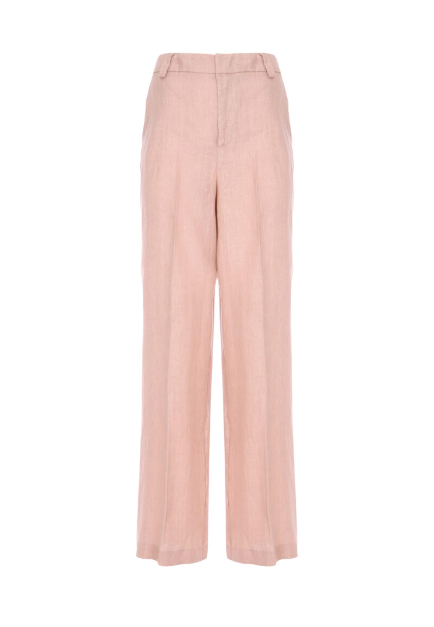 PANTALONE PALAZZO IN LINO 